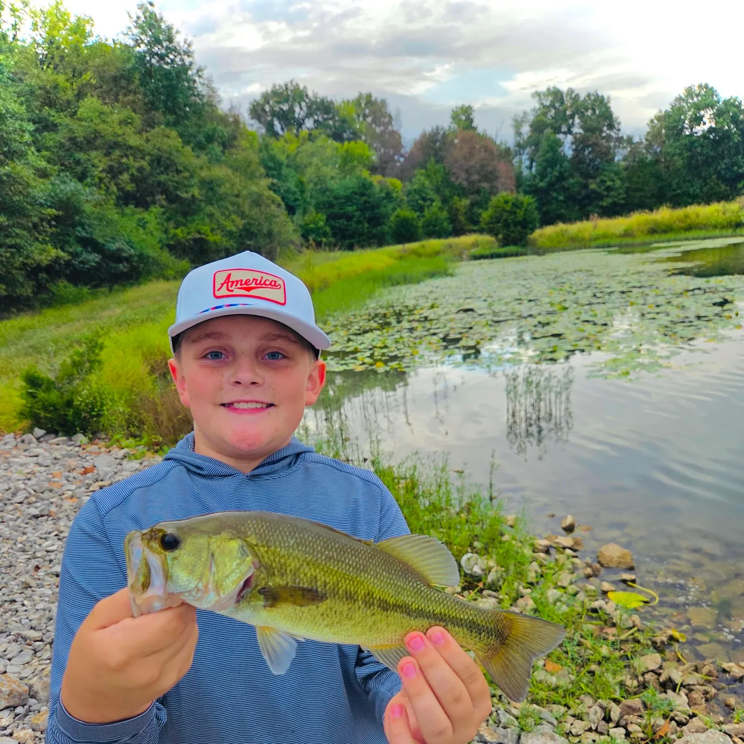 Largemouth bass caught on Fishbrain
