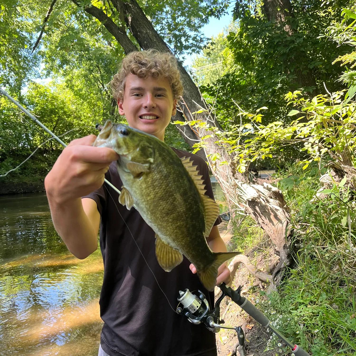 Smallmouth bass caught on Fishbrain
