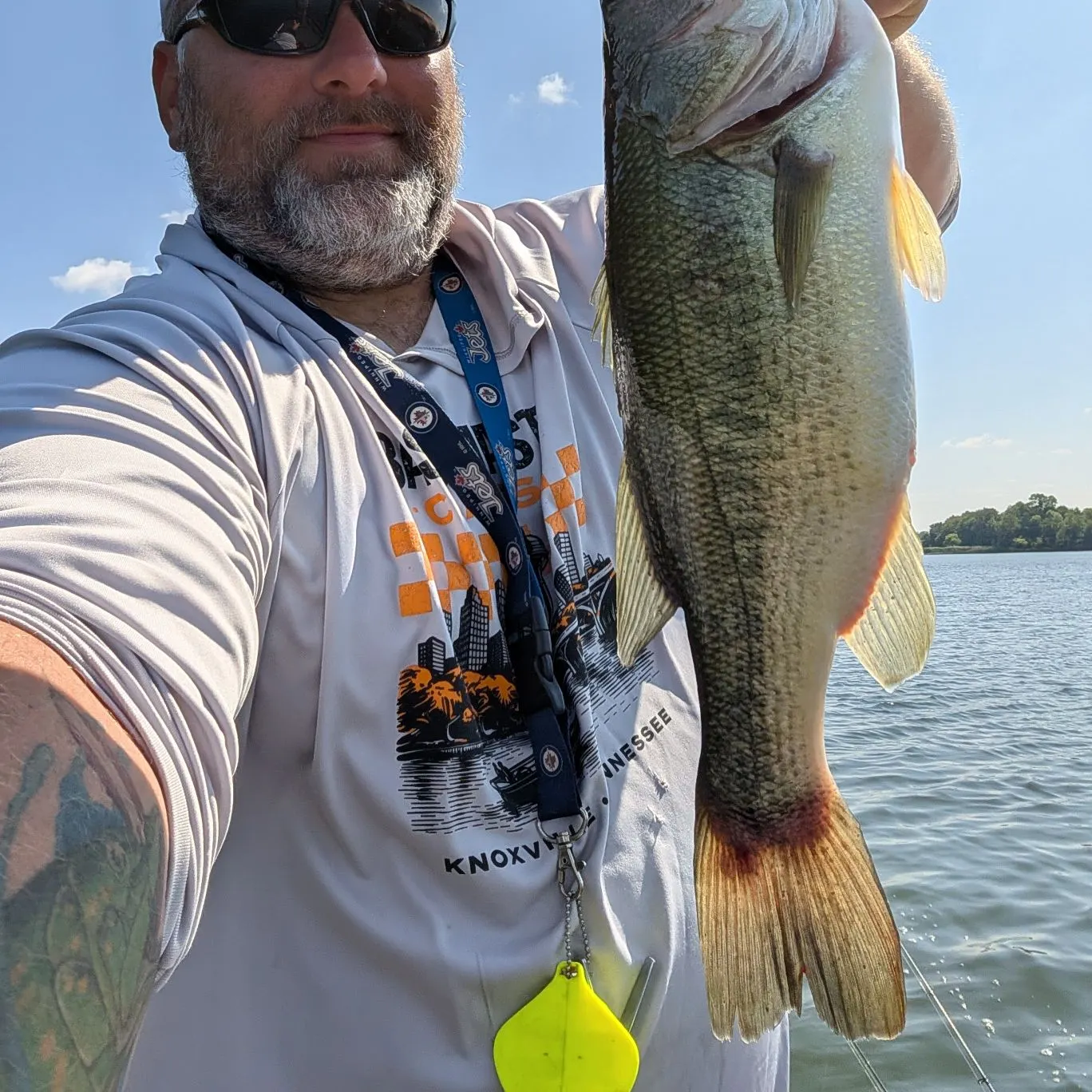 Largemouth bass caught on Fishbrain