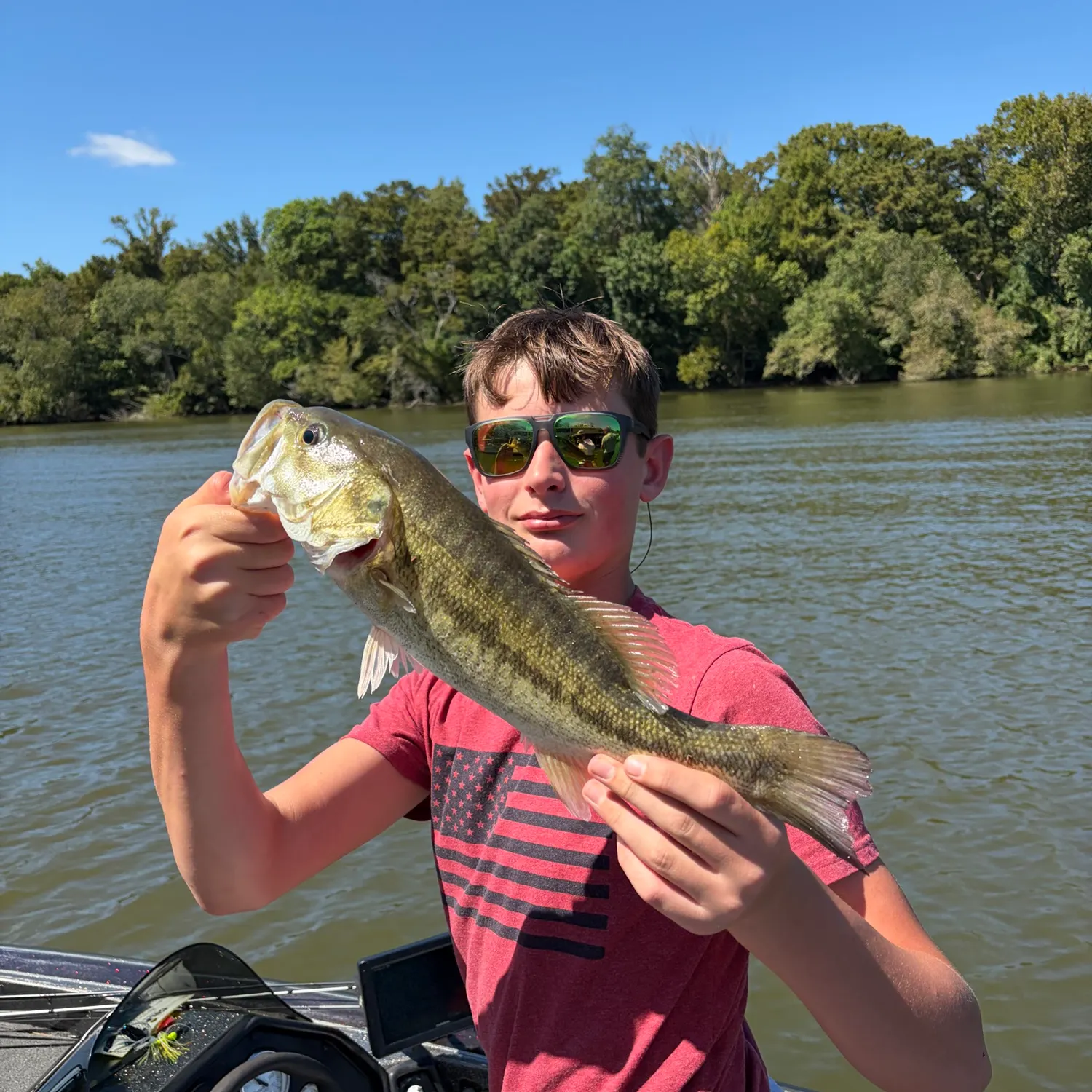Spotted bass caught on Fishbrain