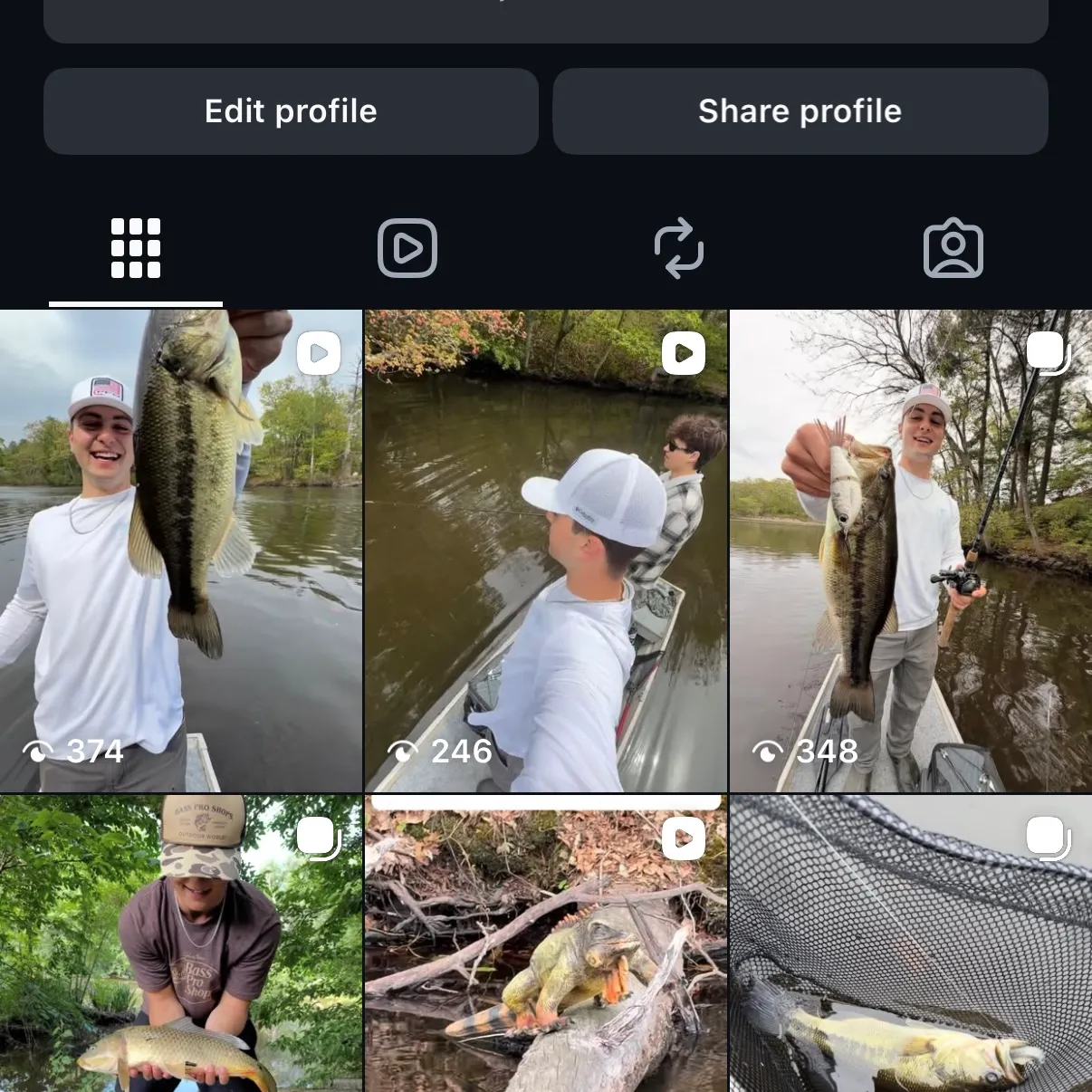 recently logged catches