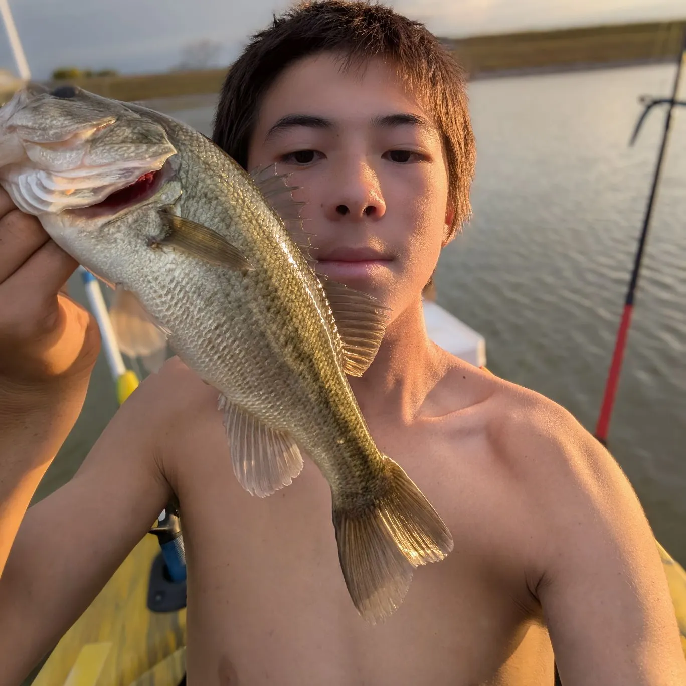 Largemouth bass caught on Fishbrain