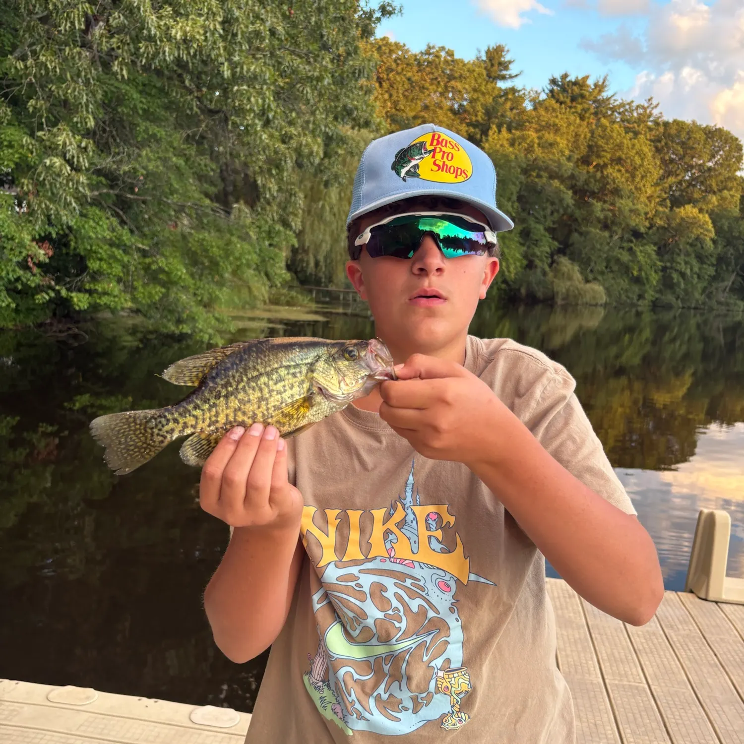 Black crappie caught on Fishbrain