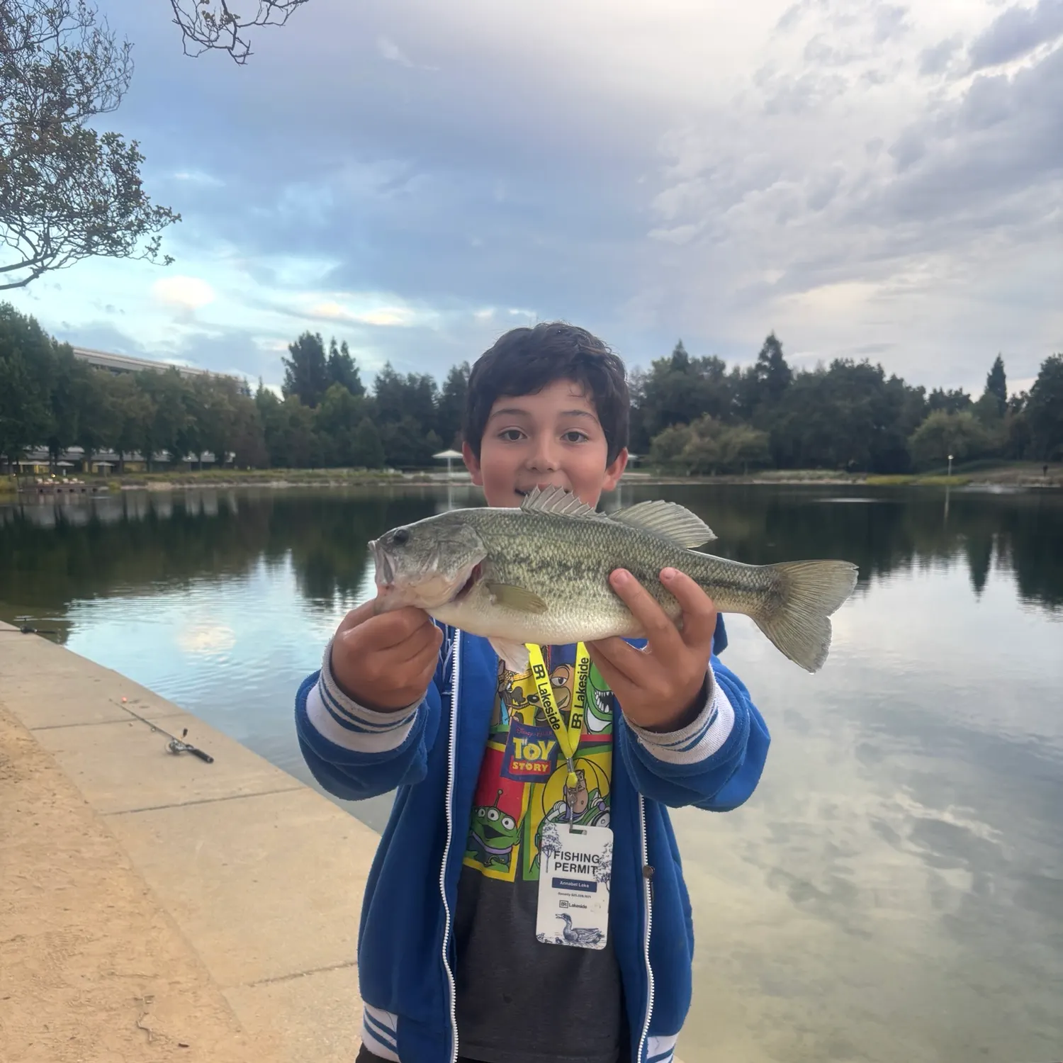 Largemouth bass caught on Fishbrain