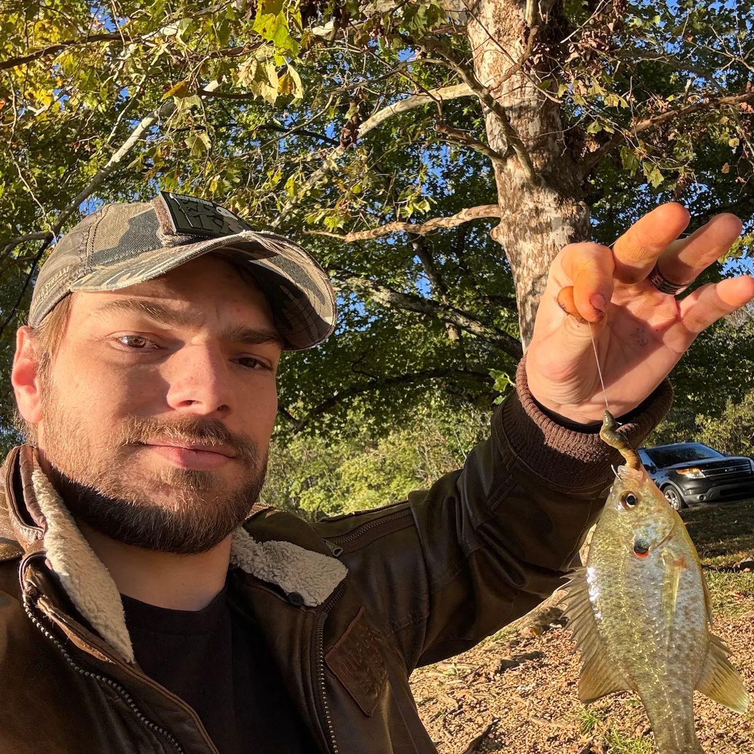 Redear sunfish caught on Fishbrain