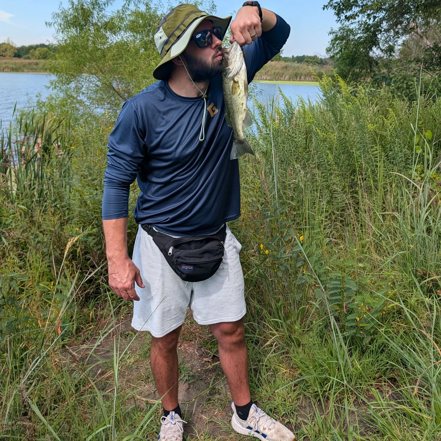 Largemouth bass caught on Fishbrain