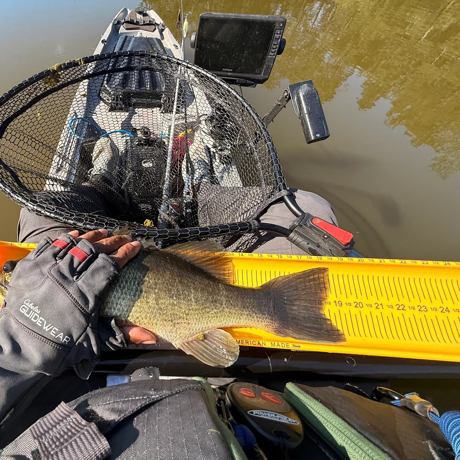 Largemouth bass caught on Fishbrain