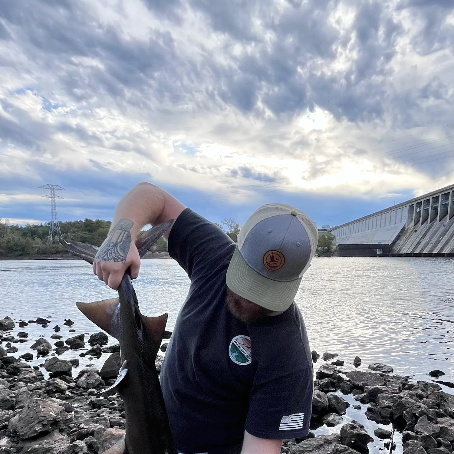 Paddlefish caught on Fishbrain
