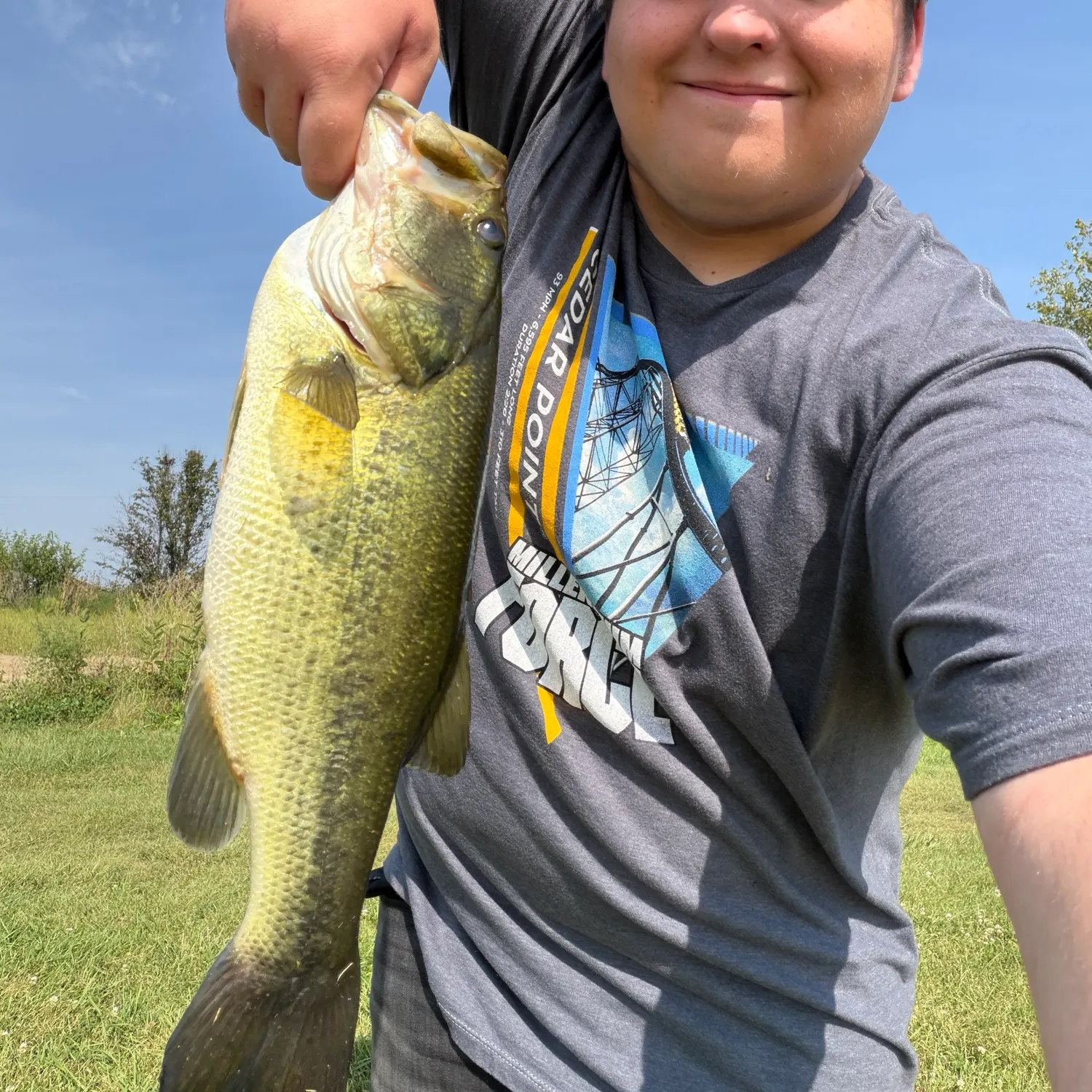 Largemouth bass caught on Fishbrain
