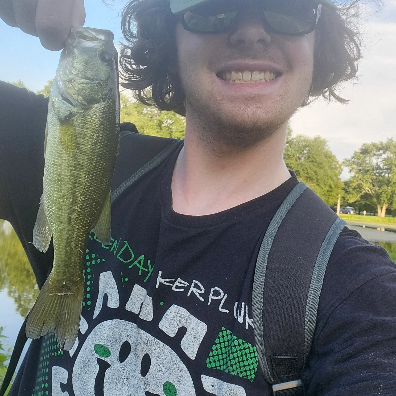 Largemouth bass caught on Fishbrain