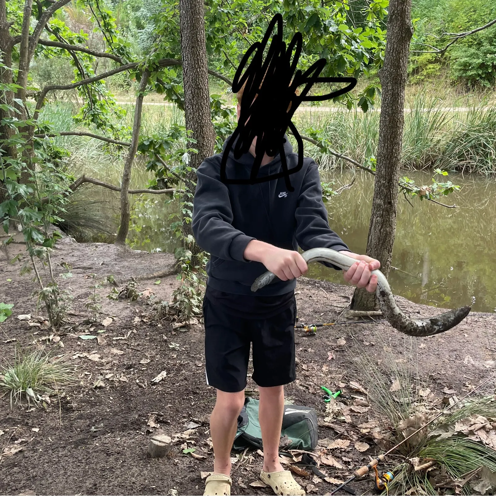 The most recent Shortfin eel catches on Fishbrain