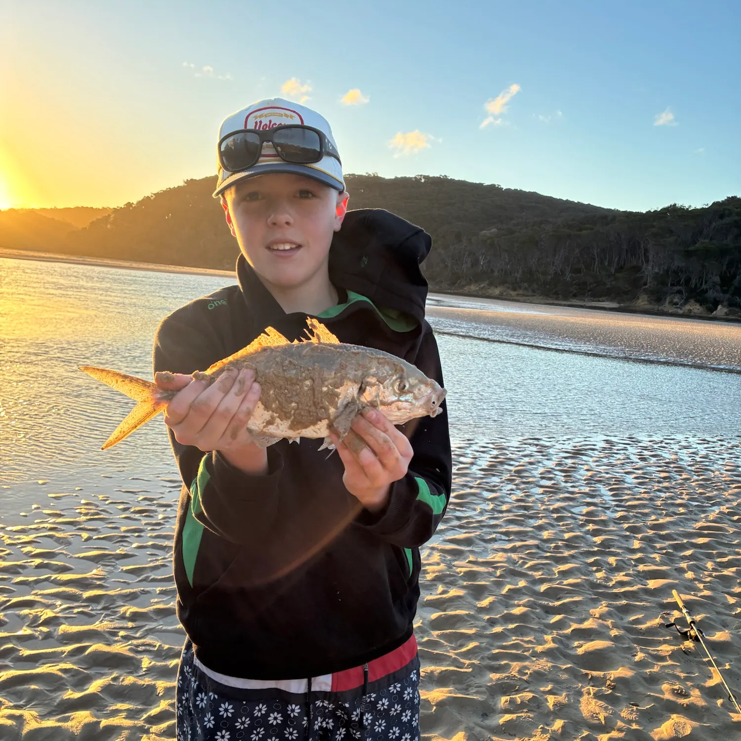 Silver trevally caught on Fishbrain