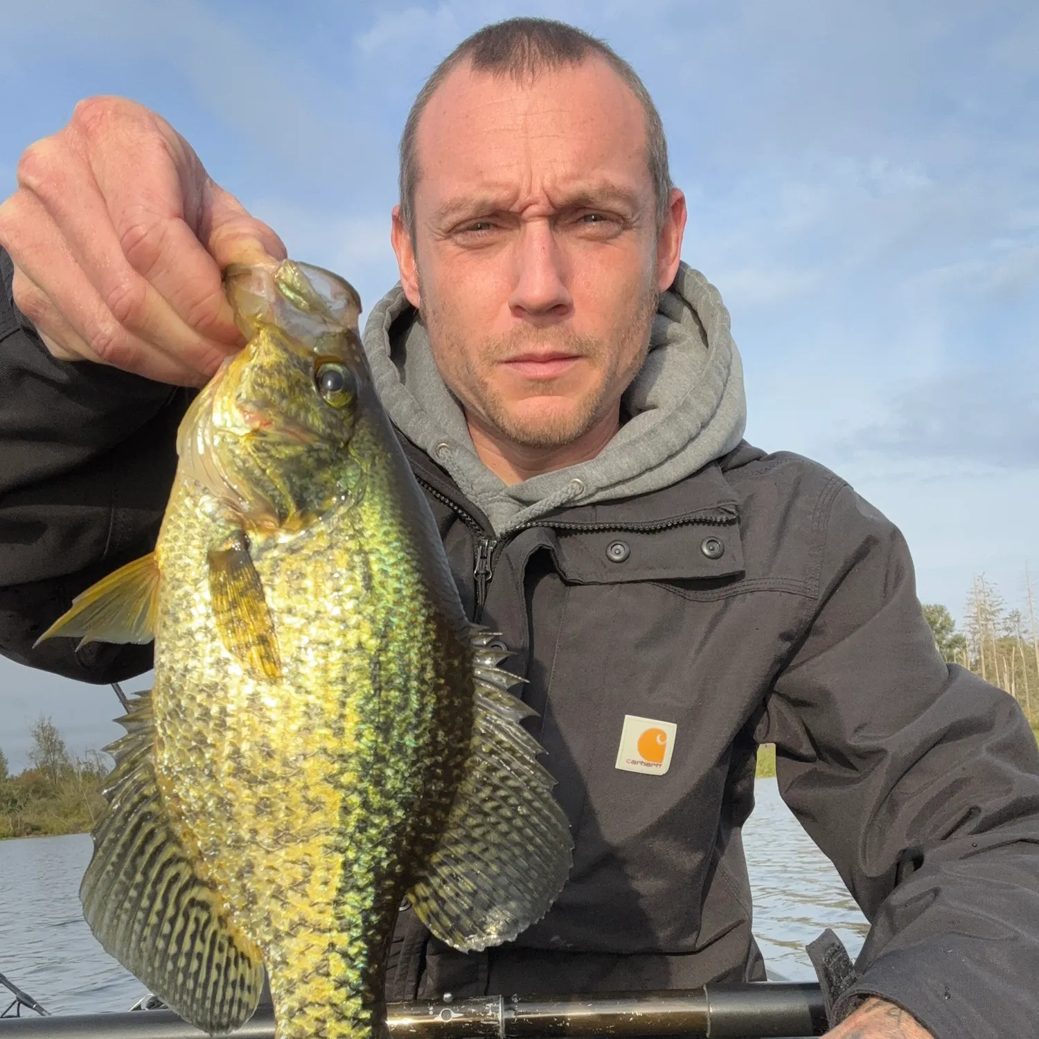 Black crappie caught on Fishbrain