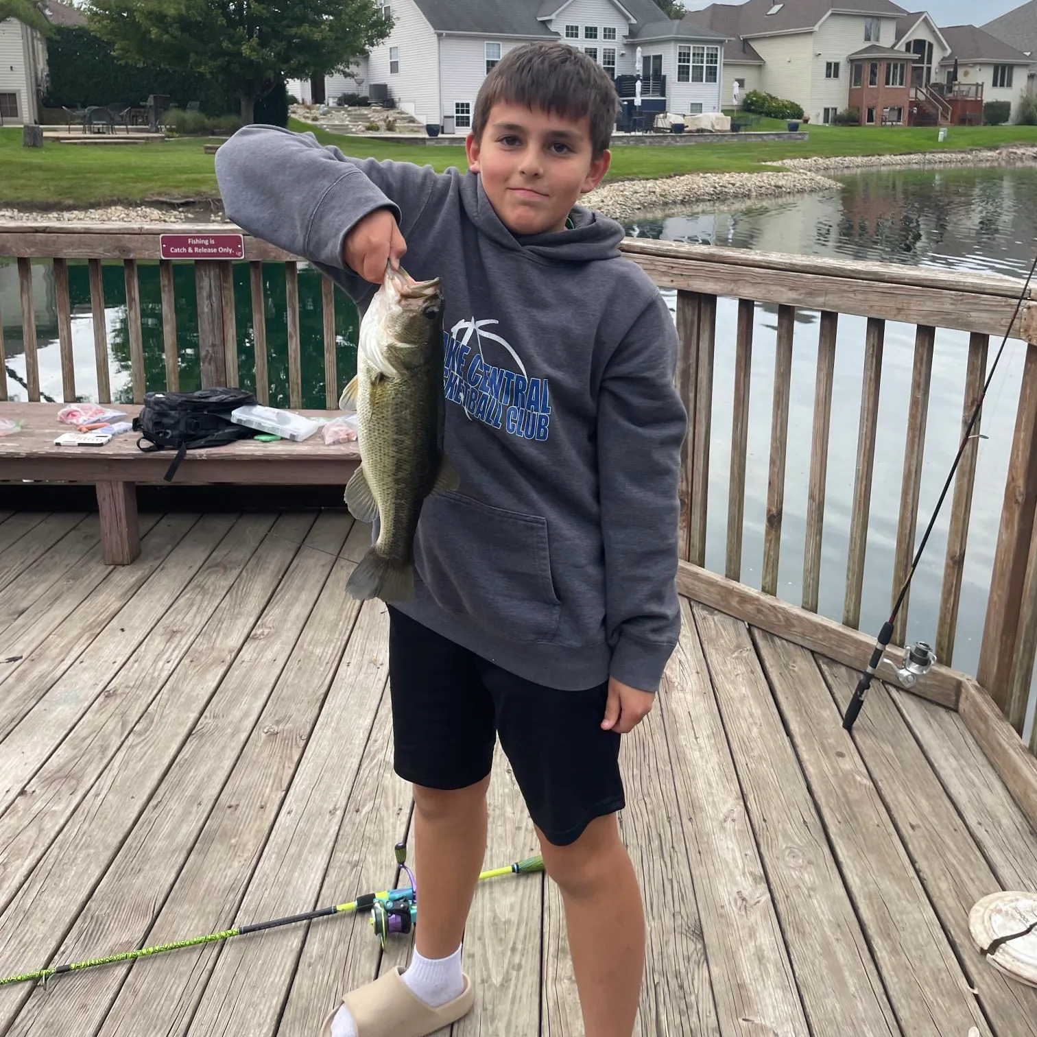 Largemouth bass caught on Fishbrain