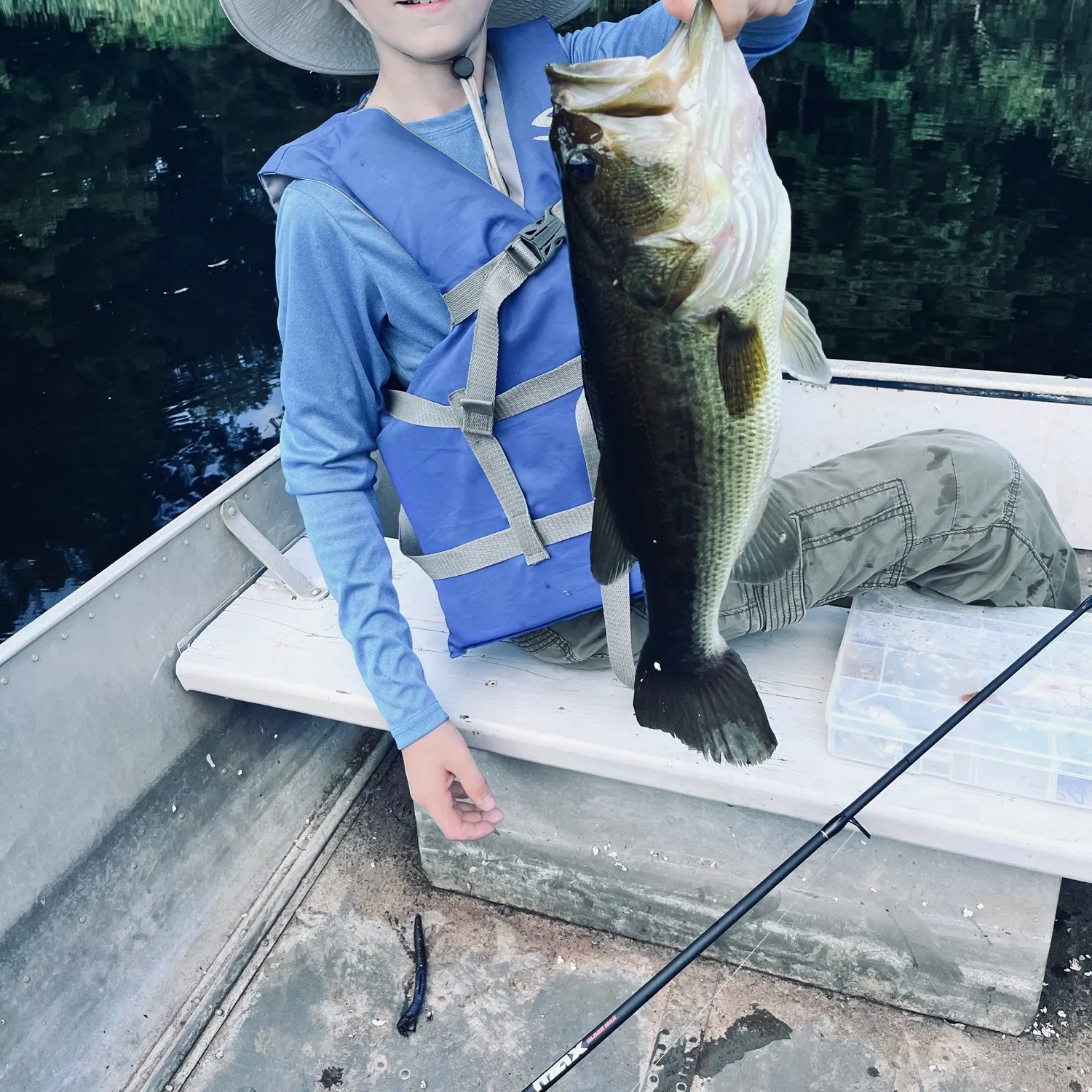 Largemouth bass caught on Fishbrain