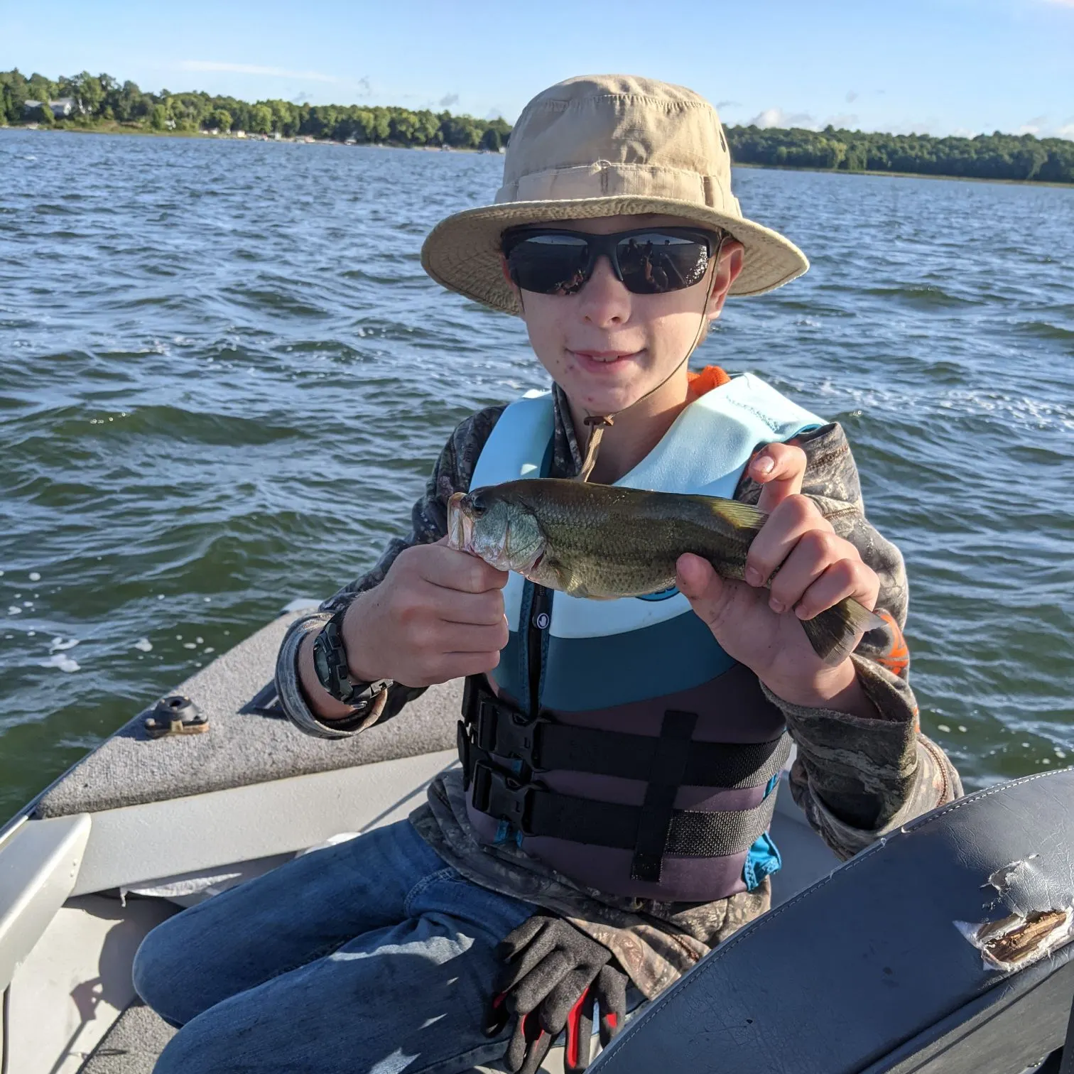 Largemouth bass caught on Fishbrain