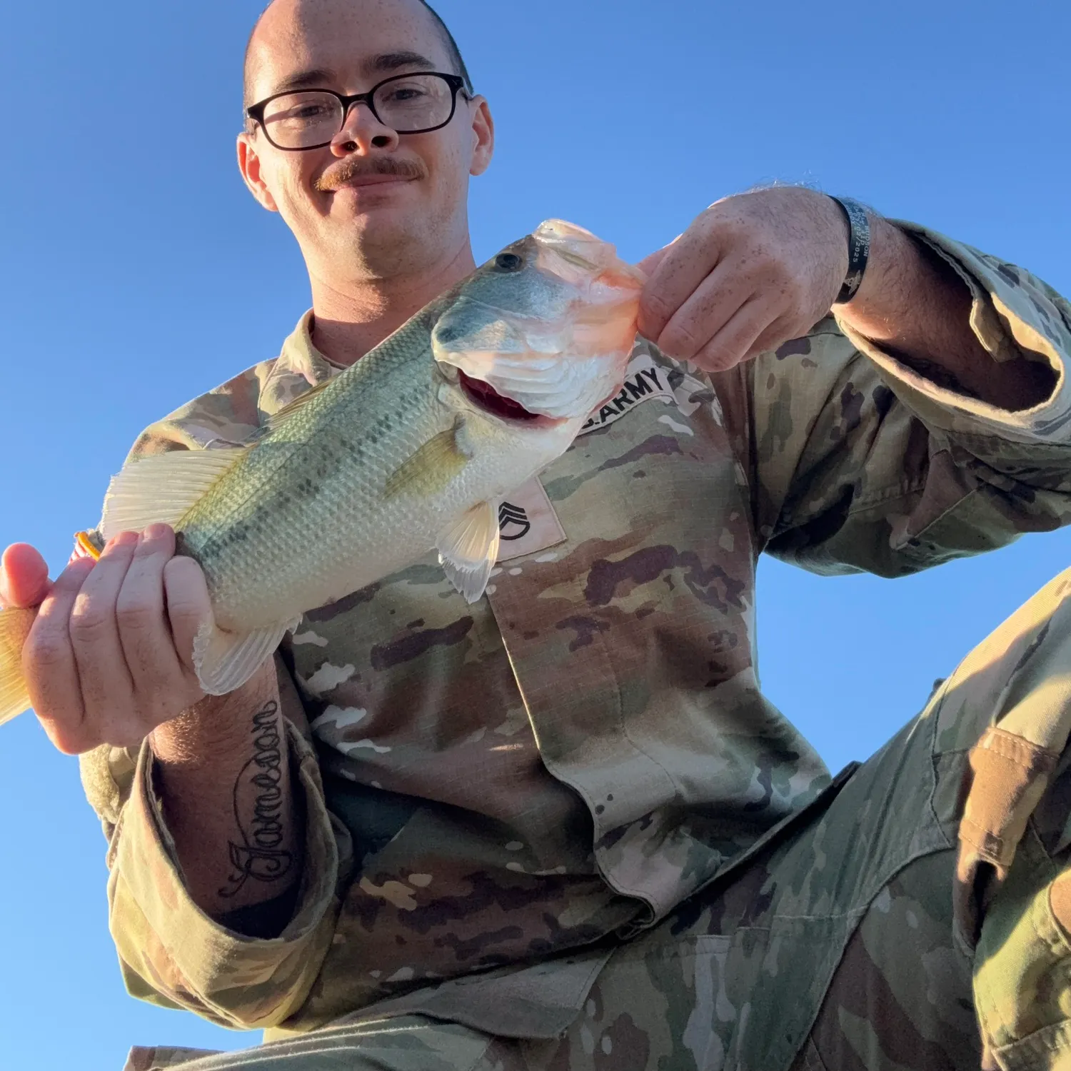 Largemouth bass caught on Fishbrain