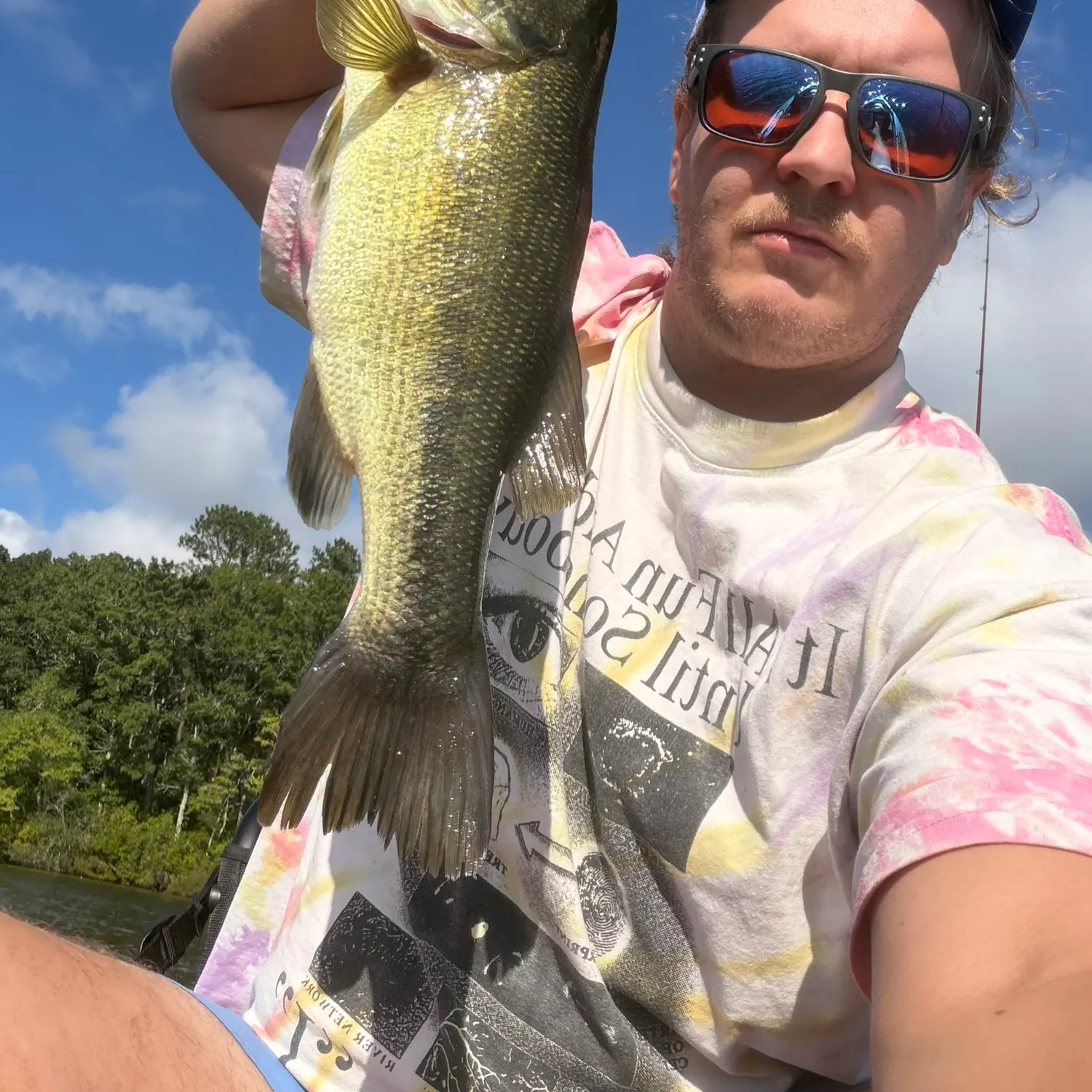 Largemouth bass caught on Fishbrain