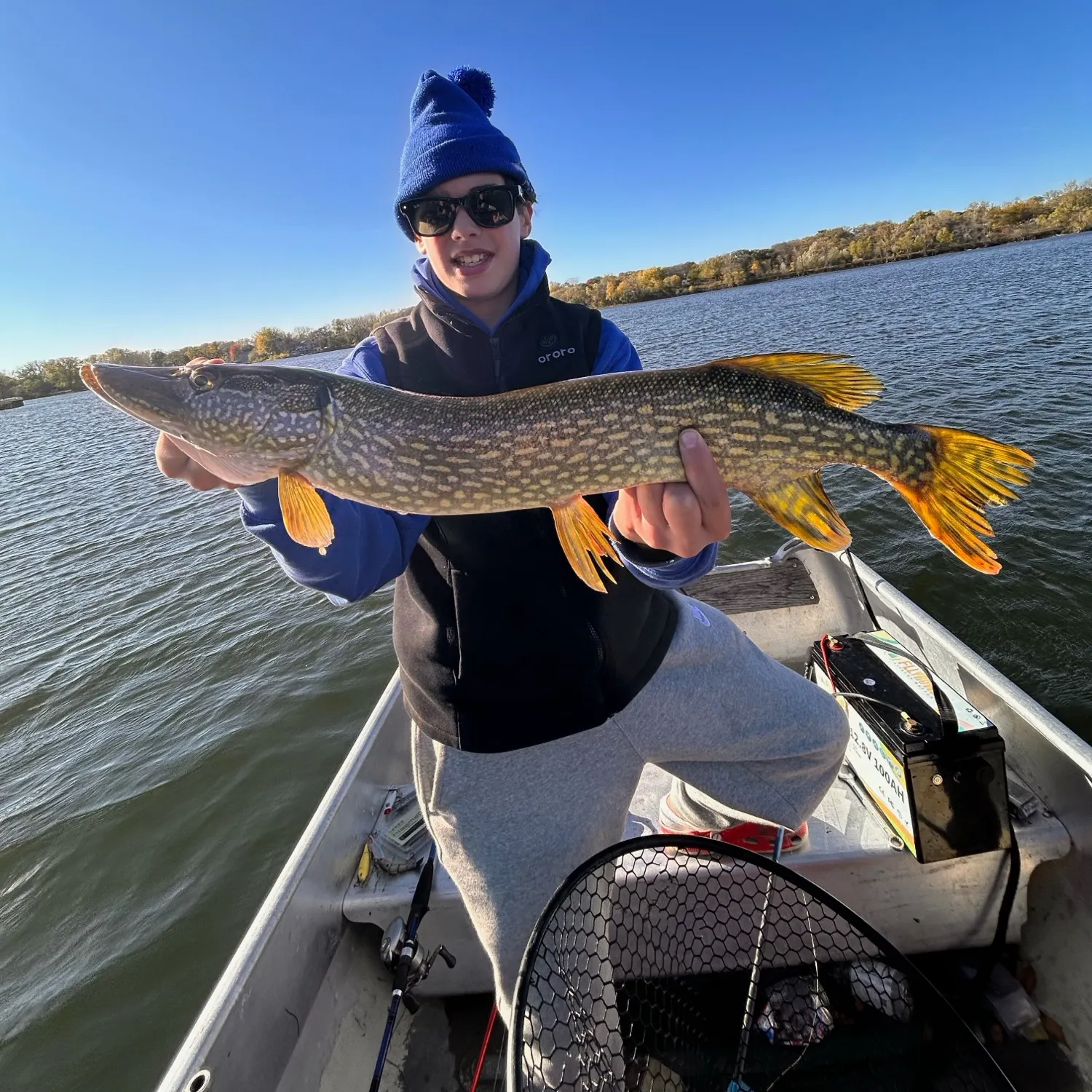 Northern pike caught on Fishbrain