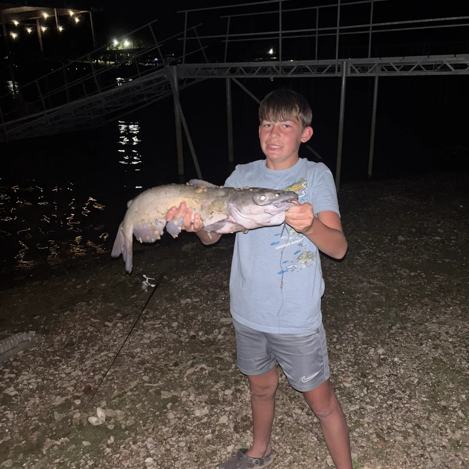 Channel catfish caught on Fishbrain