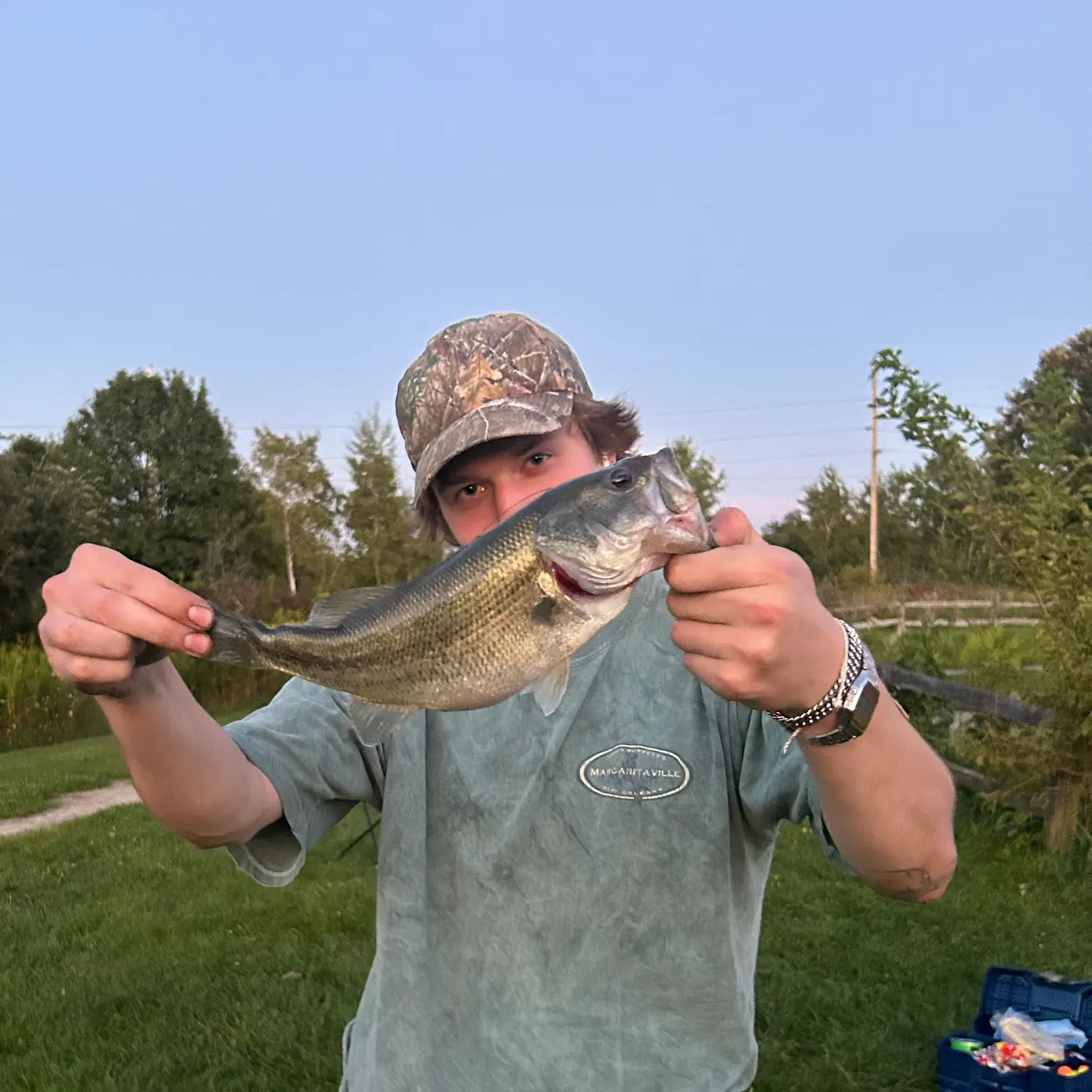 Largemouth bass caught on Fishbrain