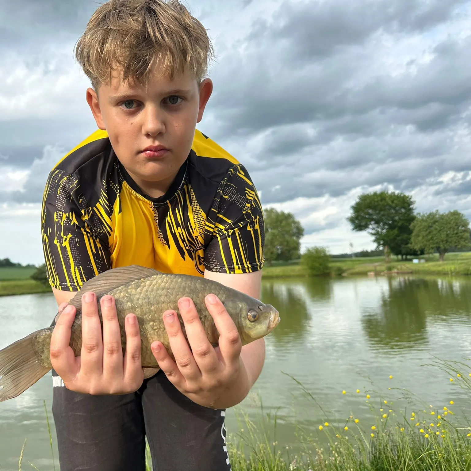 Crucian carp caught on Fishbrain