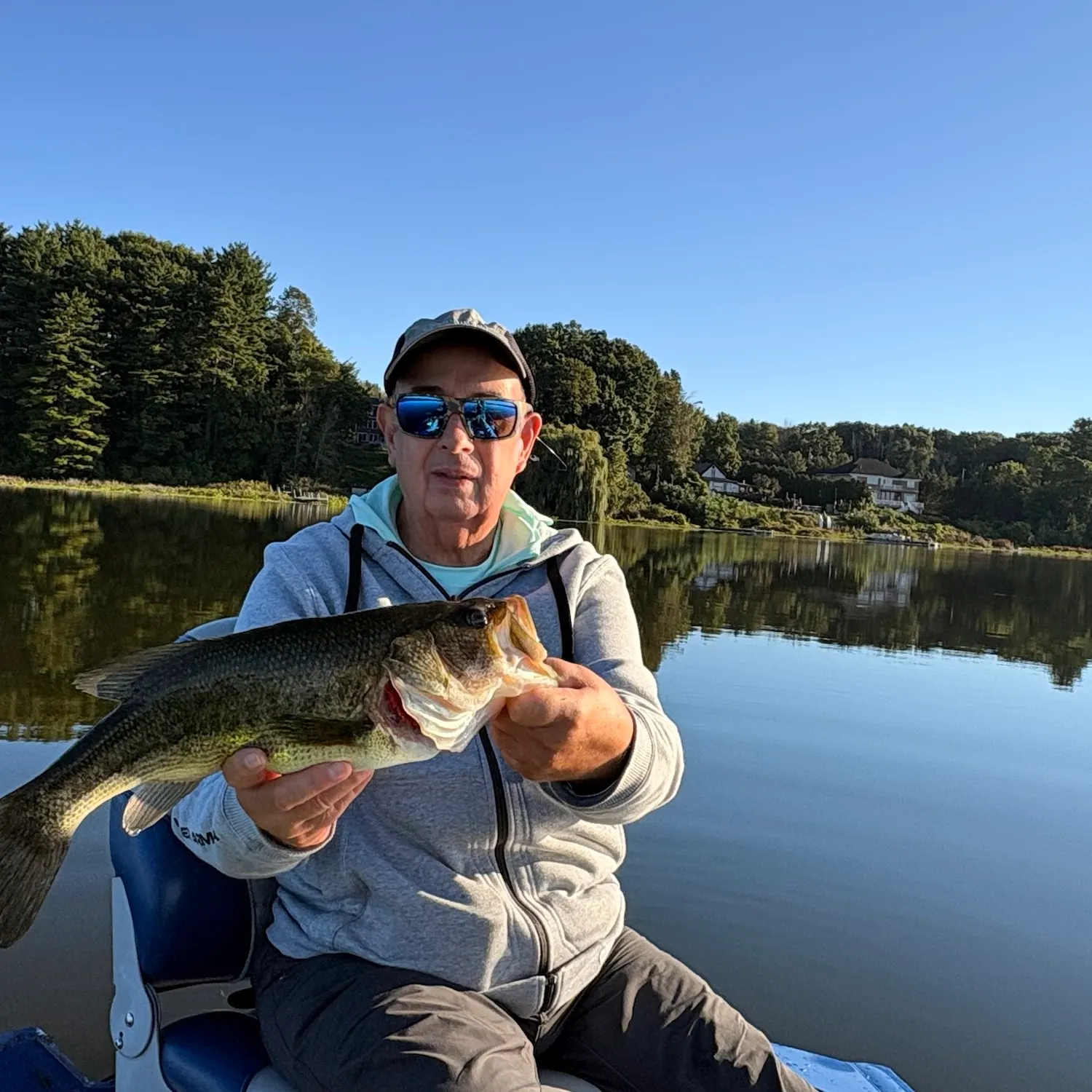 Largemouth bass caught on Fishbrain