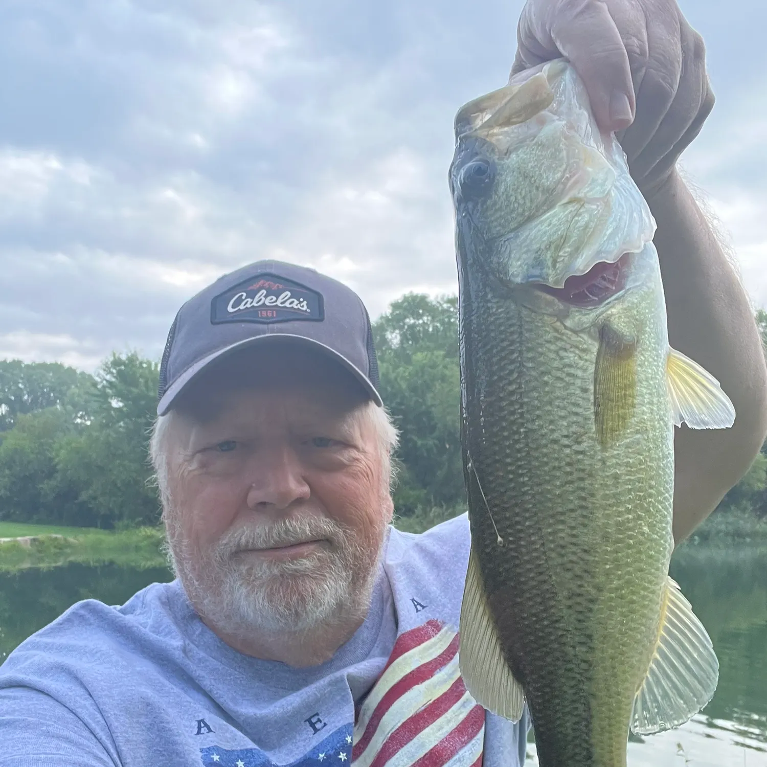 Largemouth bass caught on Fishbrain