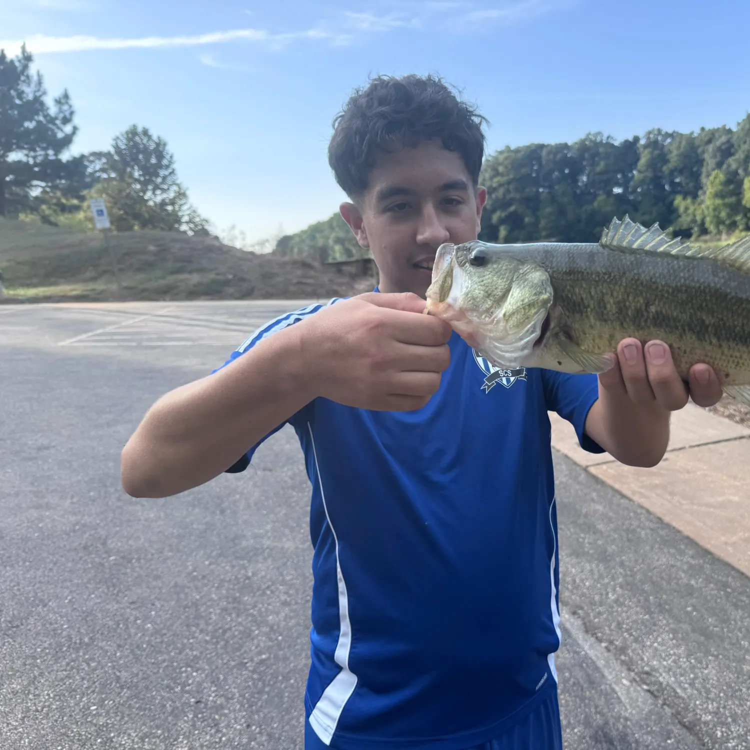 Spotted bass caught on Fishbrain