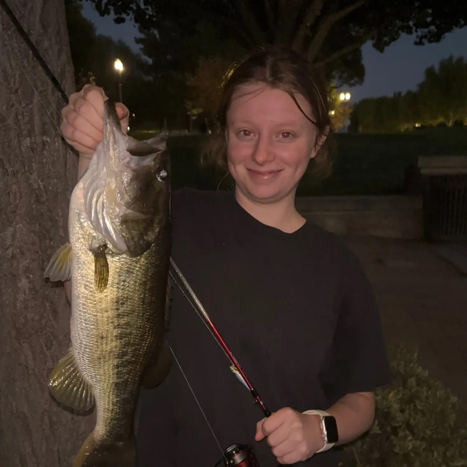 Largemouth bass caught on Fishbrain