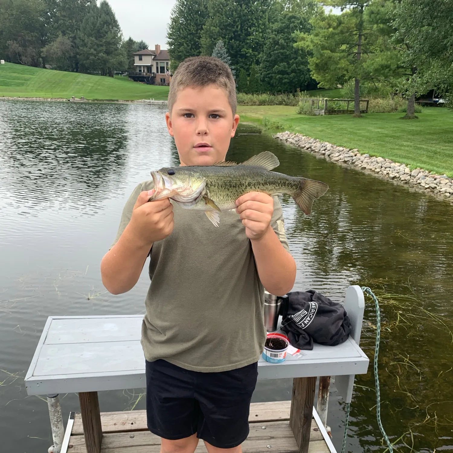 Largemouth bass caught on Fishbrain