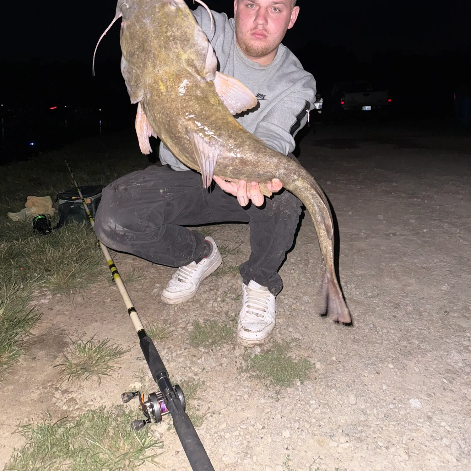 Flathead catfish caught on Fishbrain