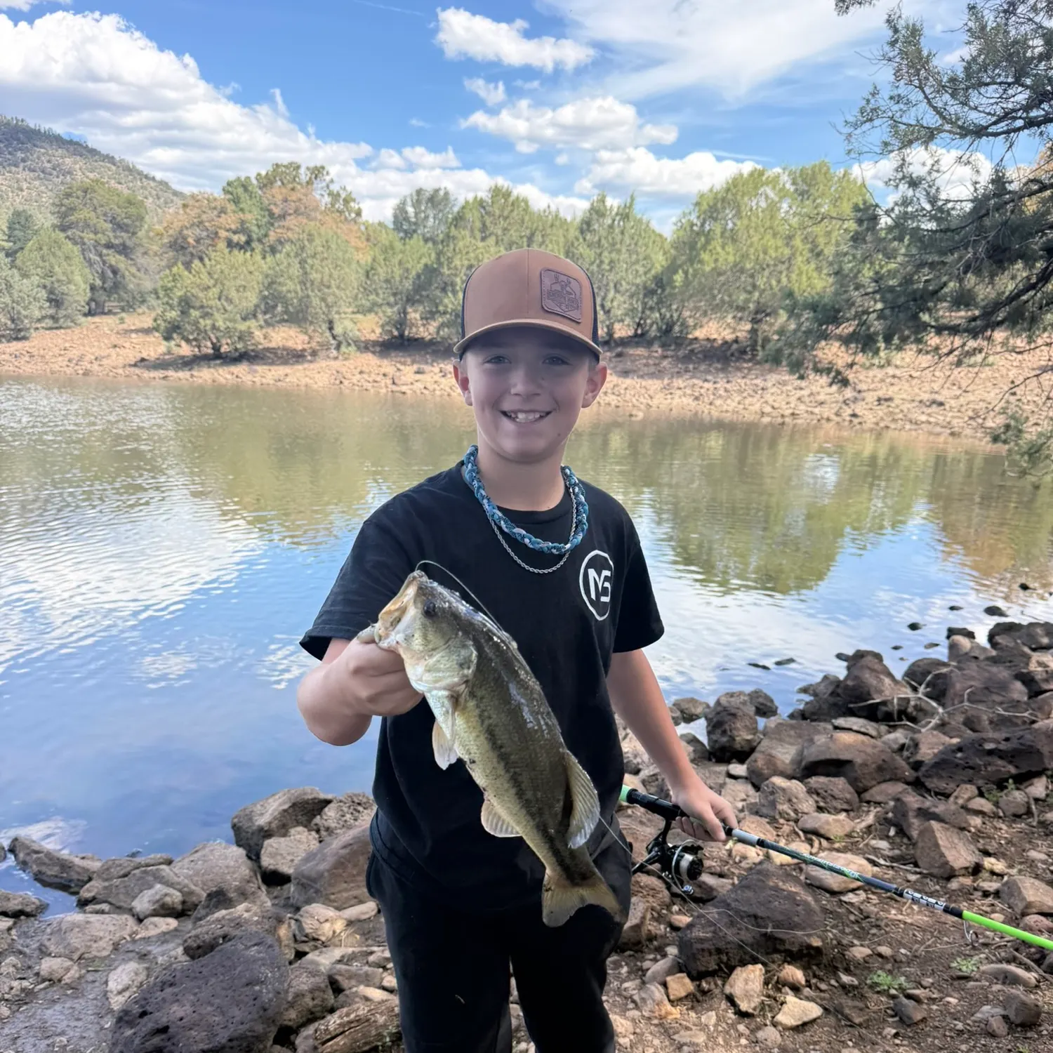 Largemouth bass caught on Fishbrain