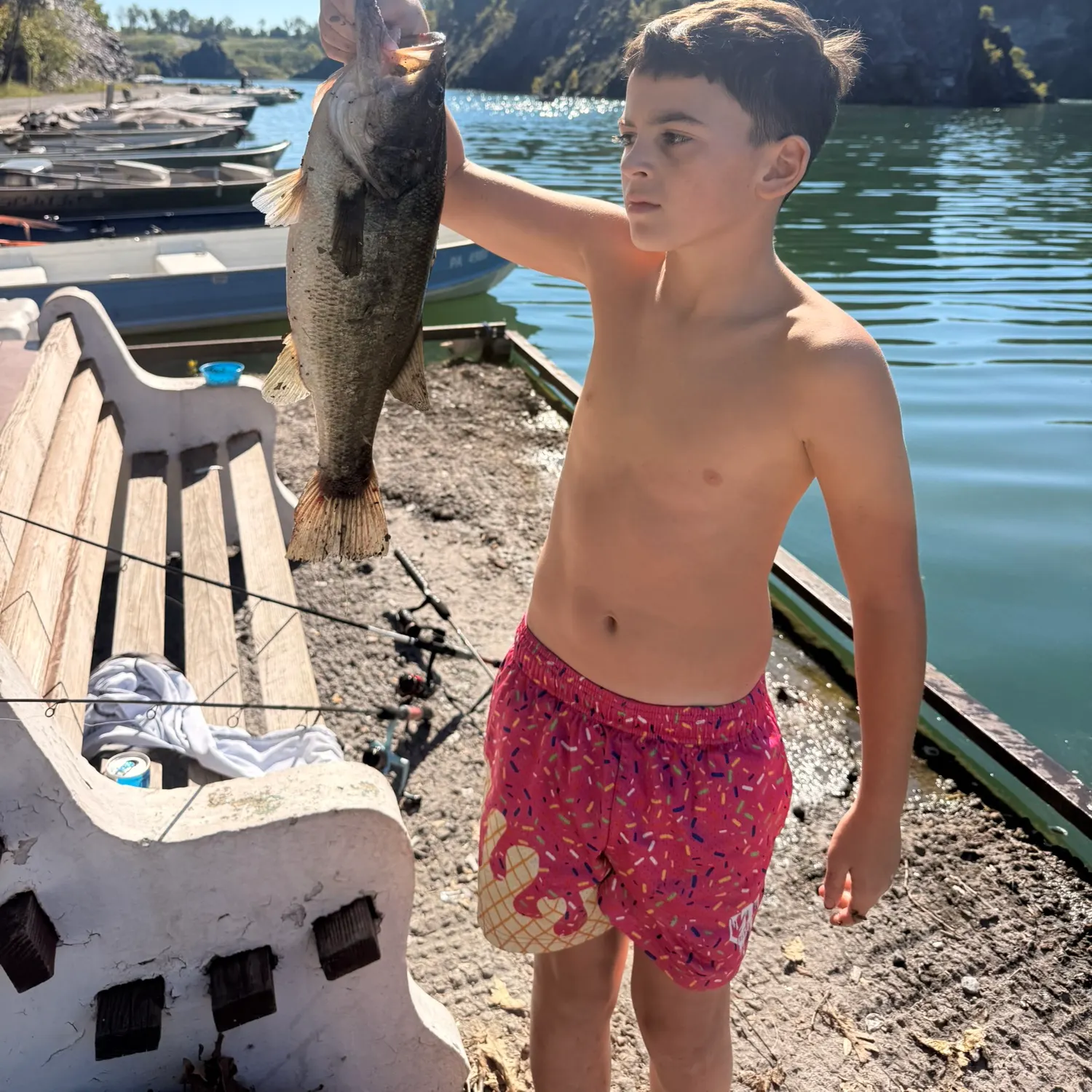 Largemouth bass caught on Fishbrain