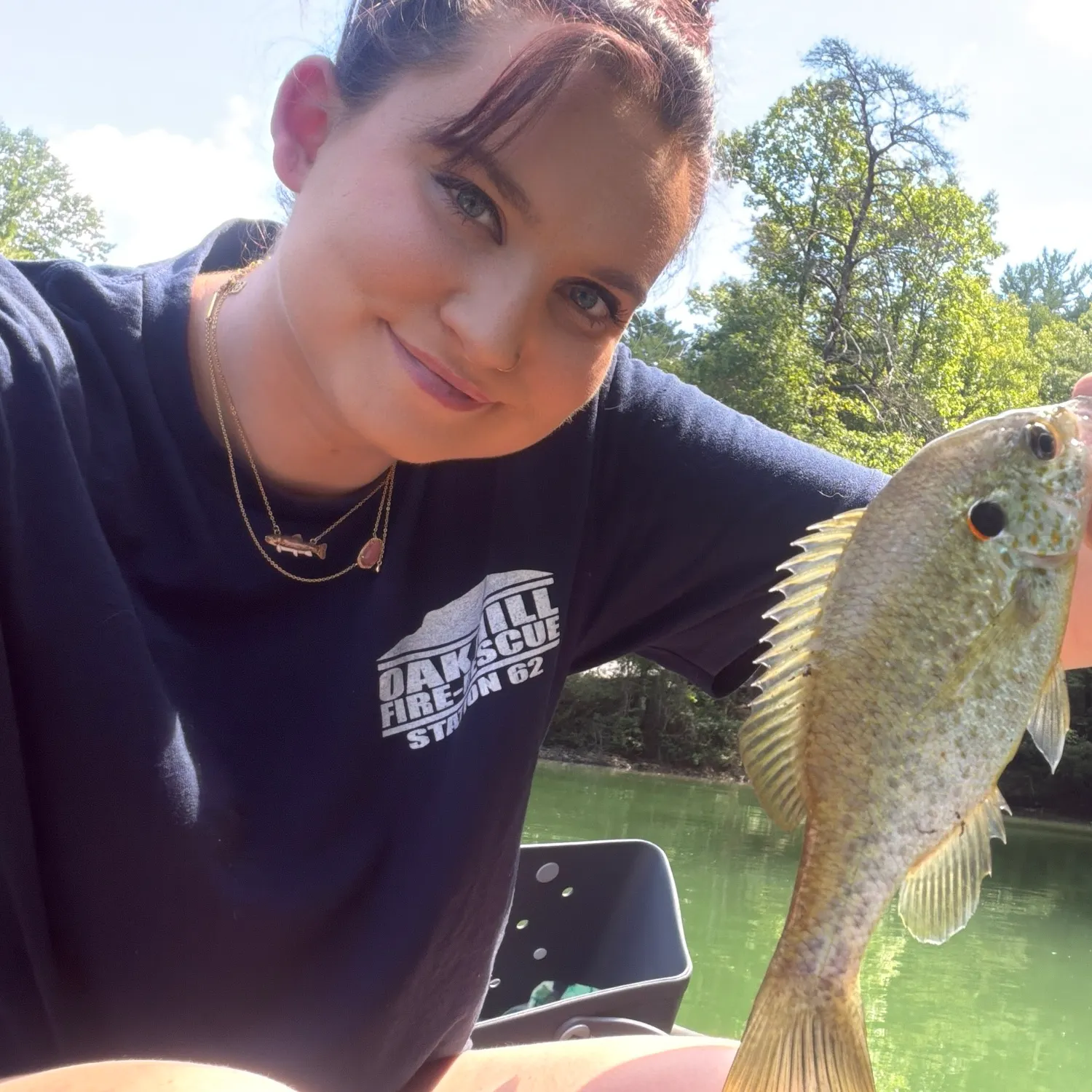 Spotted sunfish caught on Fishbrain