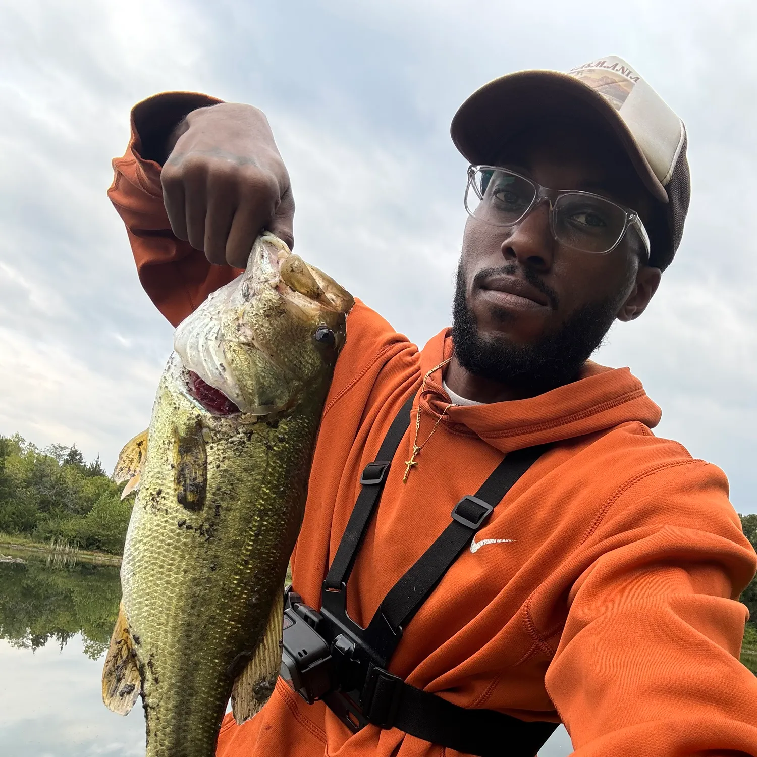 Largemouth bass caught on Fishbrain