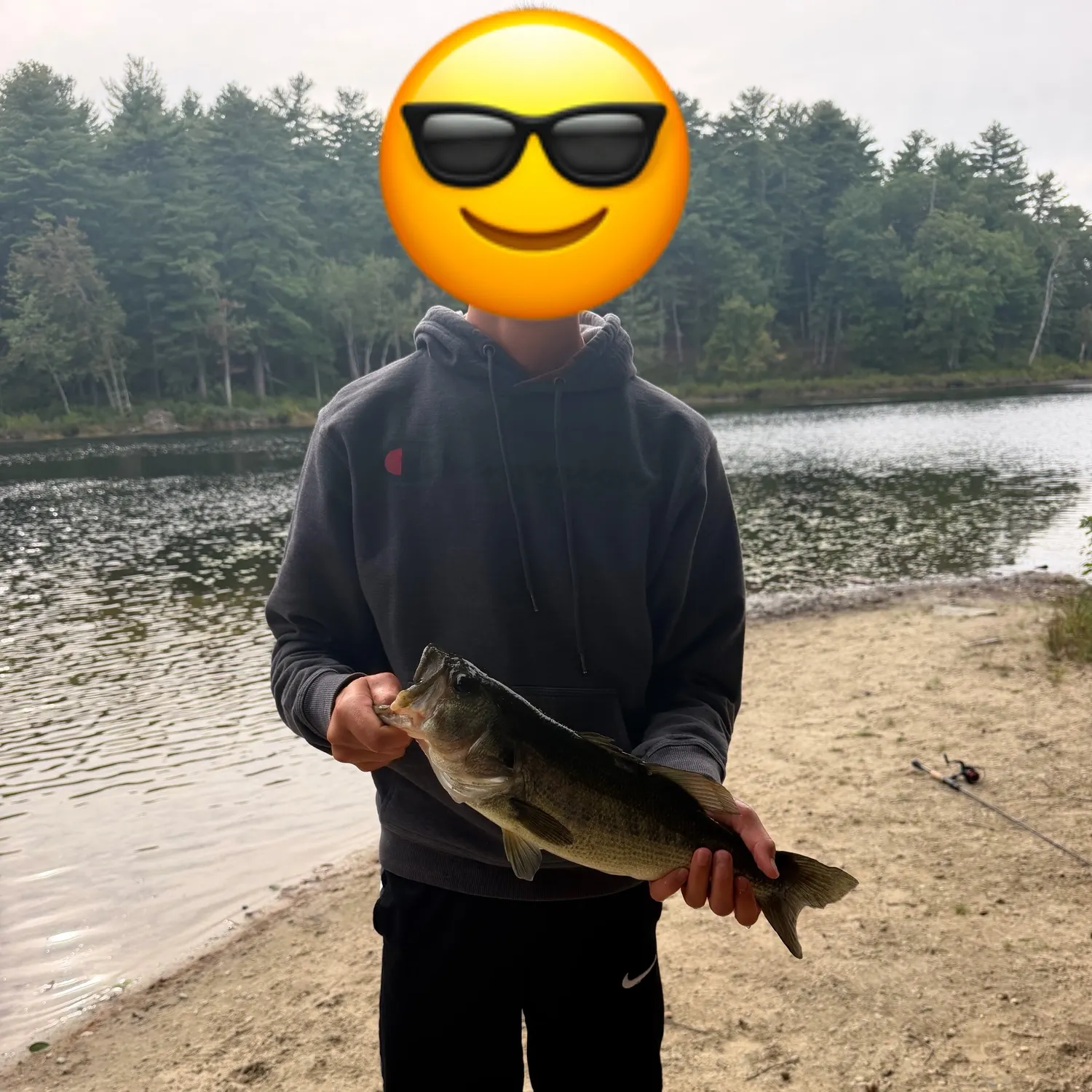 Largemouth bass caught on Fishbrain