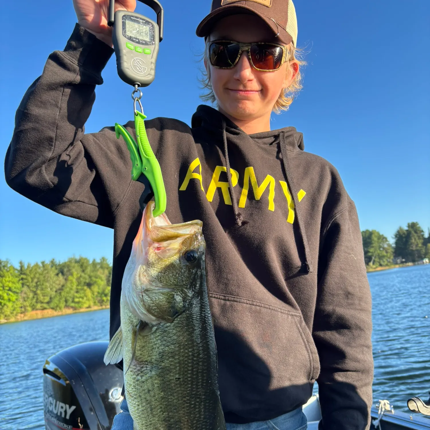 Largemouth bass caught on Fishbrain