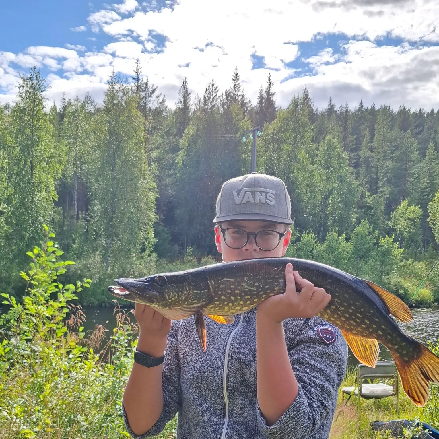 Northern pike caught on Fishbrain