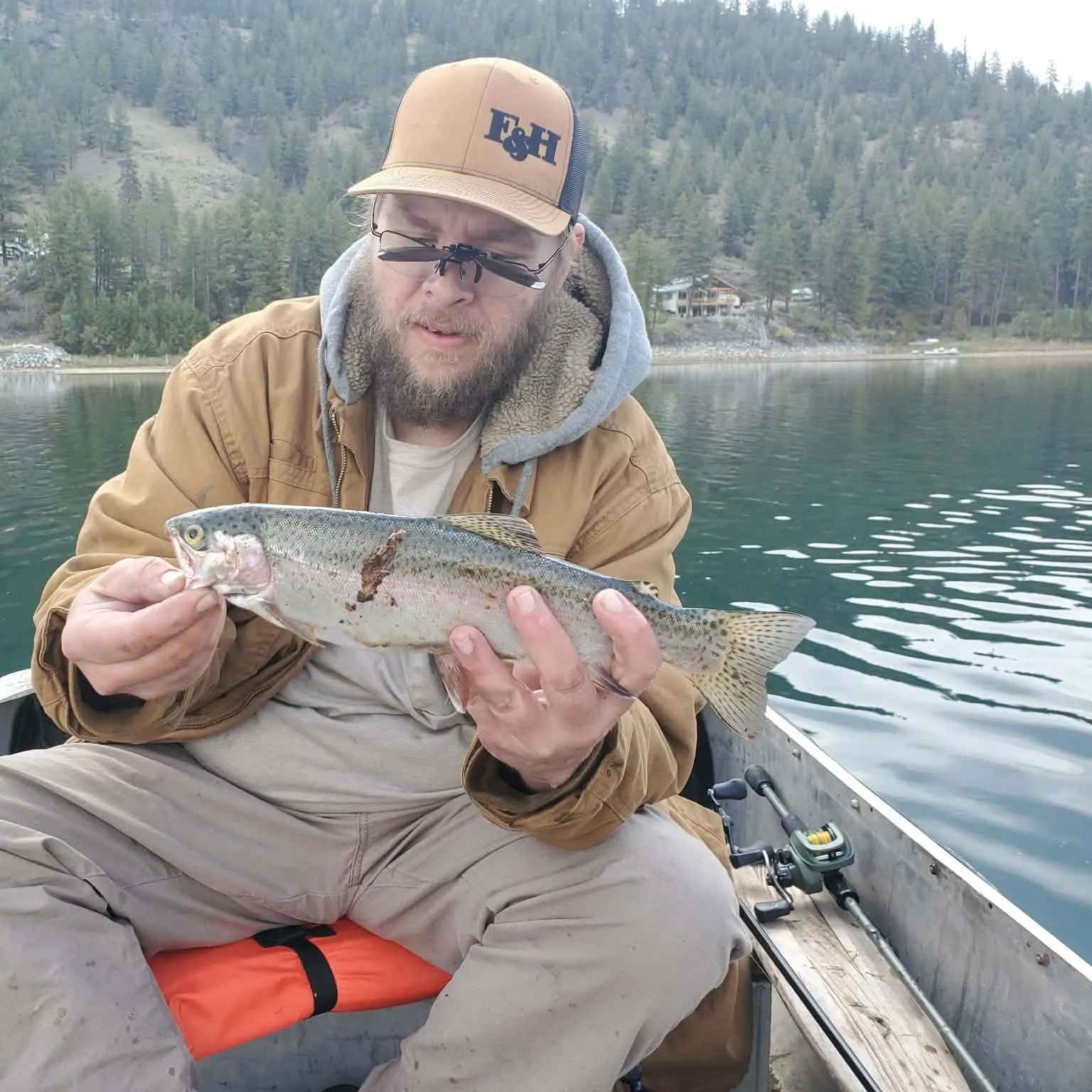 Rainbow trout caught on Fishbrain
