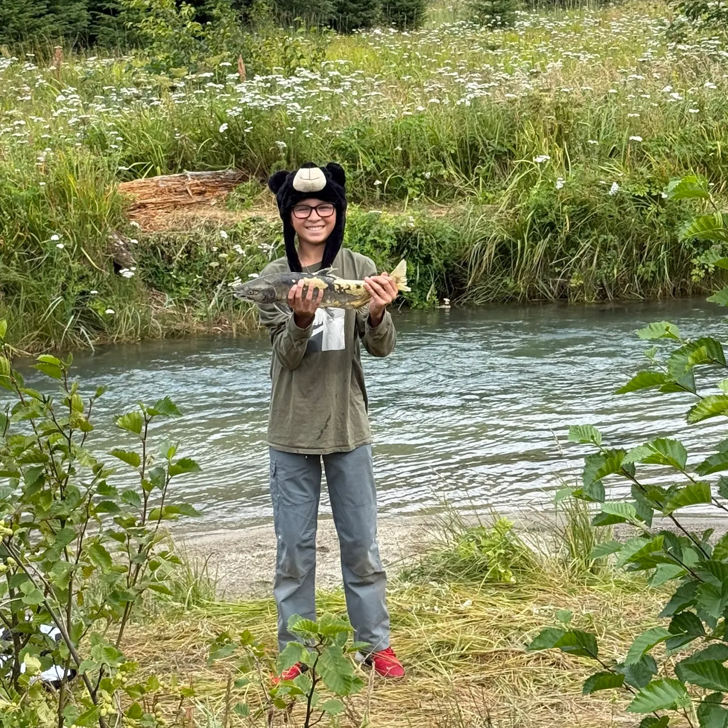 Chum salmon caught on Fishbrain