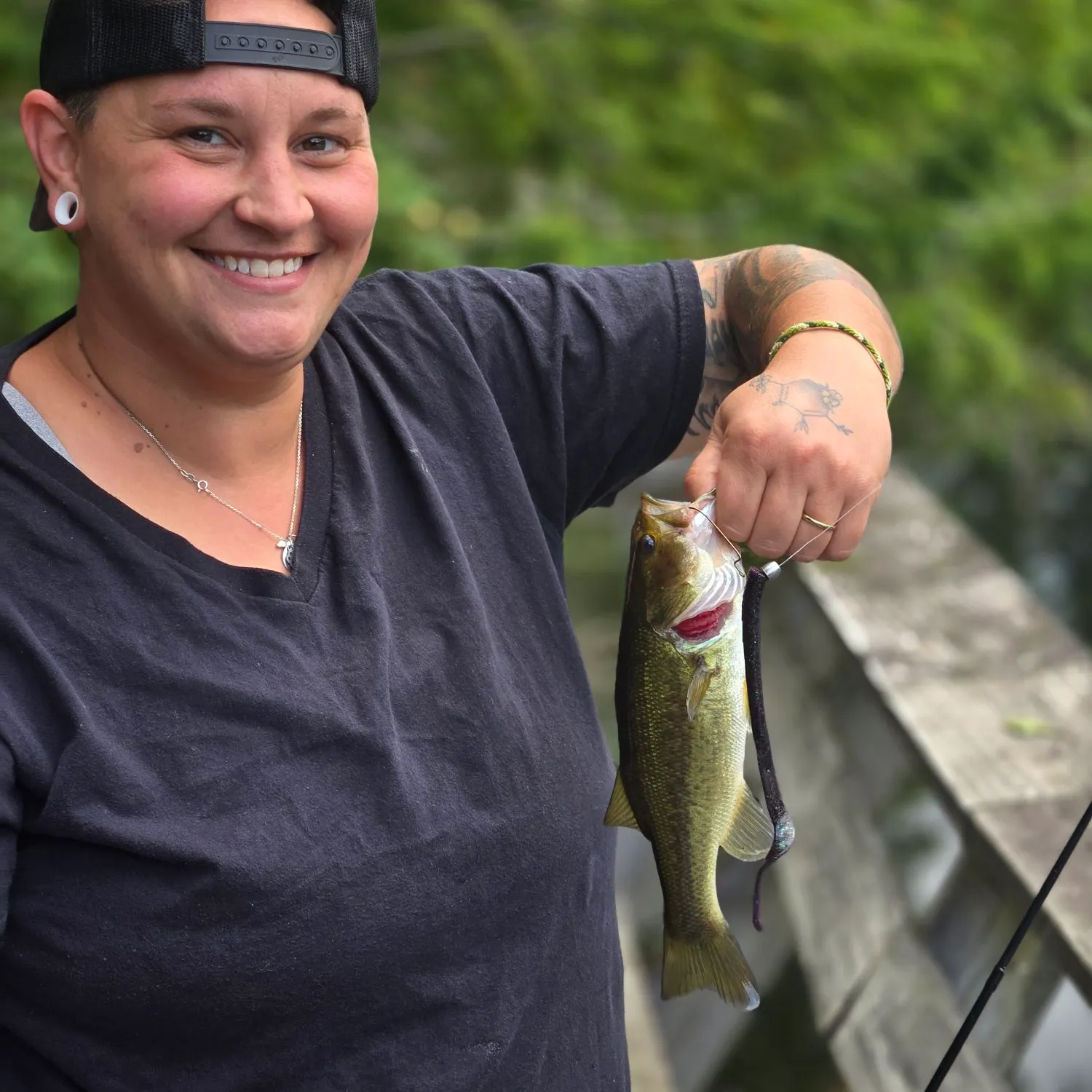 Largemouth bass caught on Fishbrain