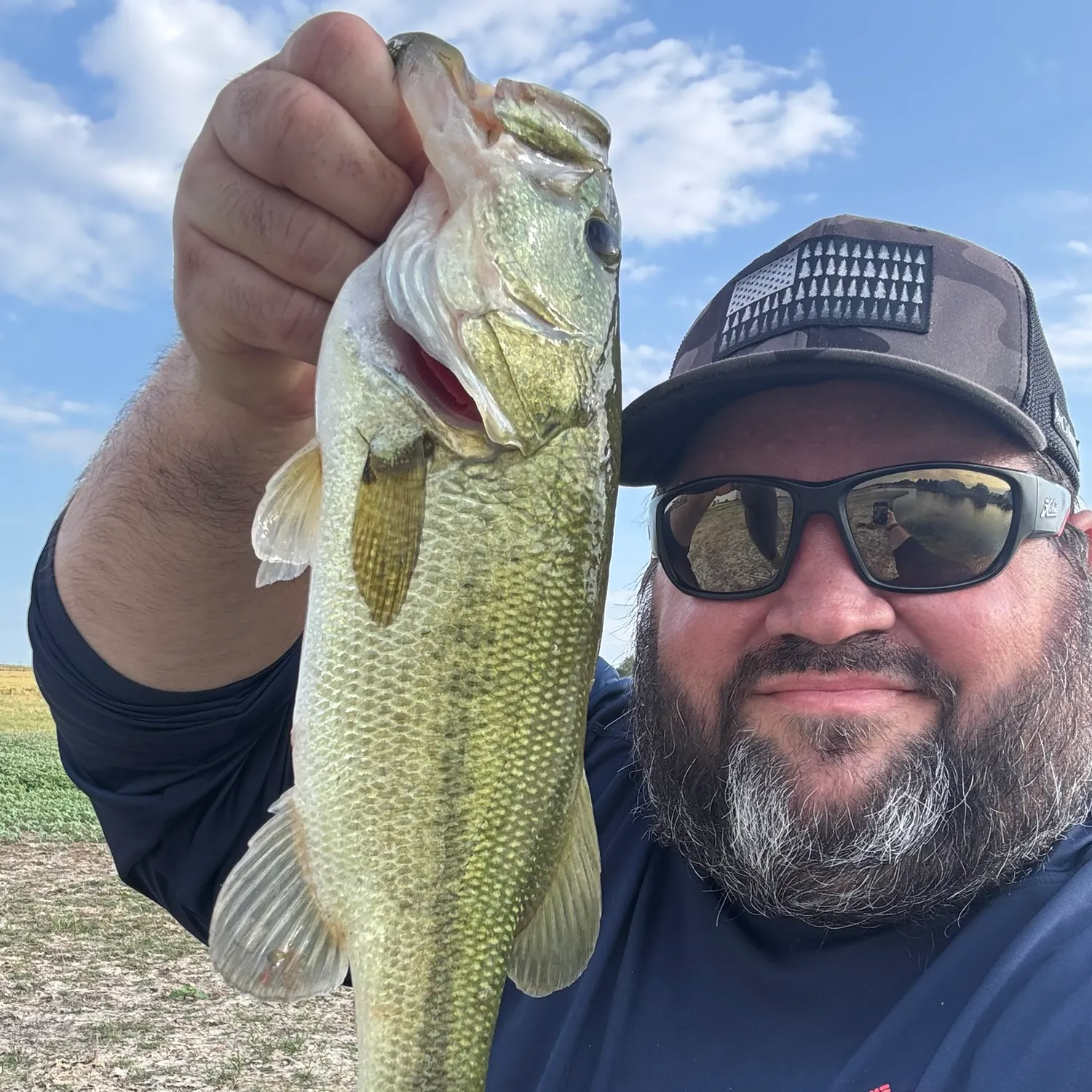 Largemouth bass caught on Fishbrain