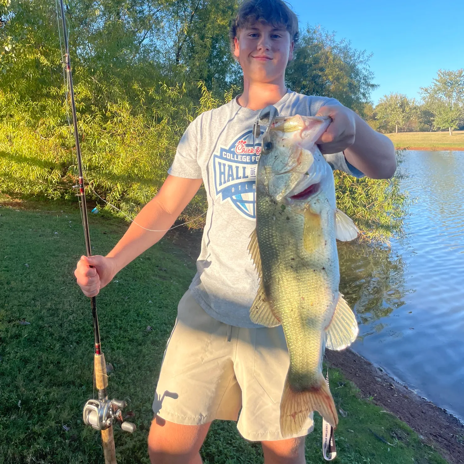 Largemouth bass caught on Fishbrain