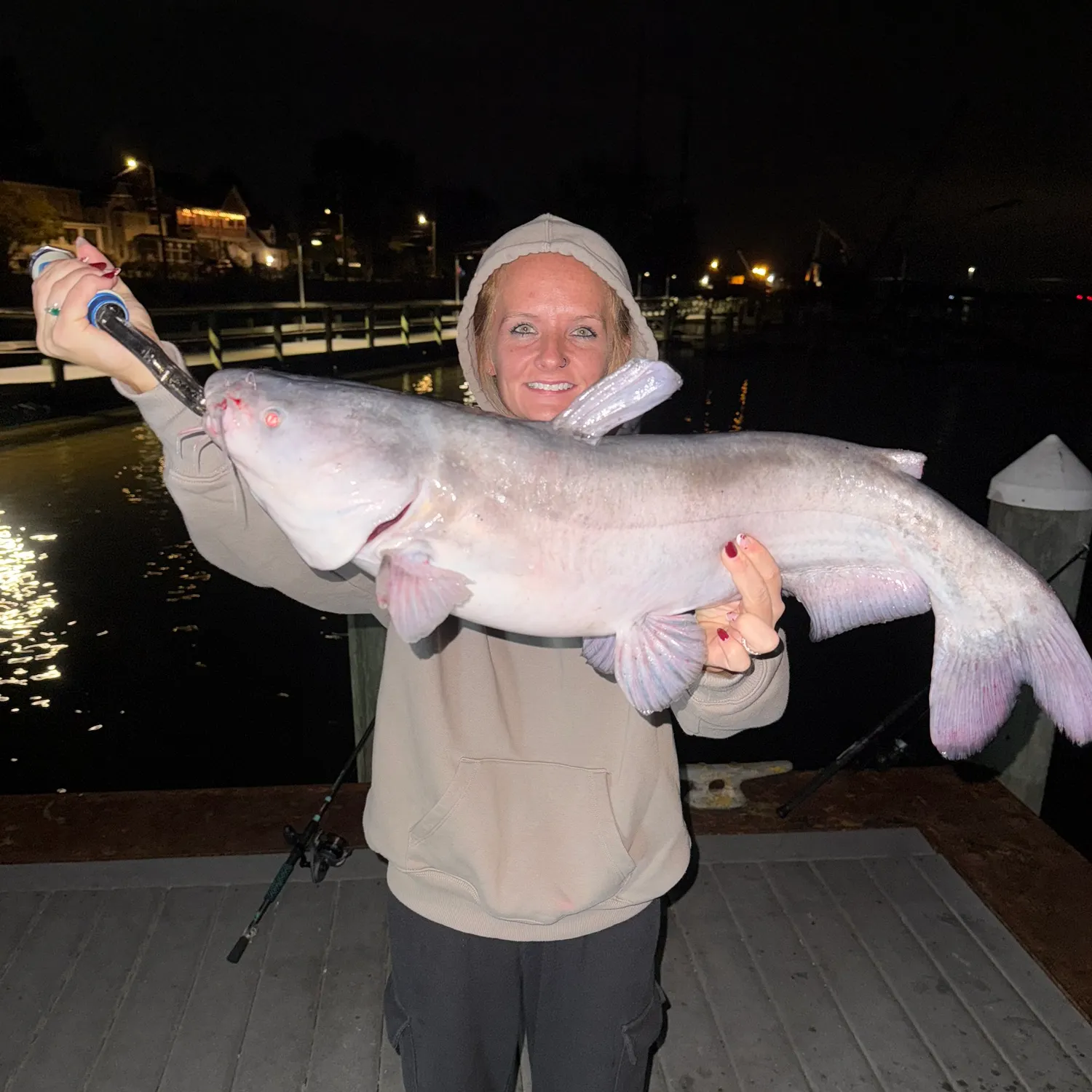 Blue catfish caught on Fishbrain