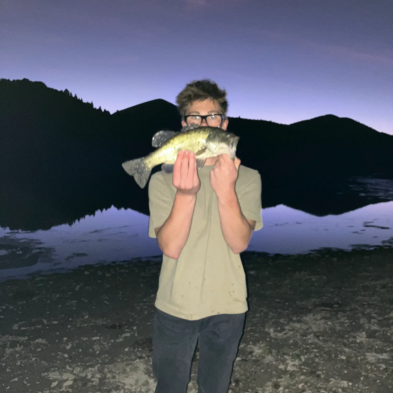 Largemouth bass caught on Fishbrain