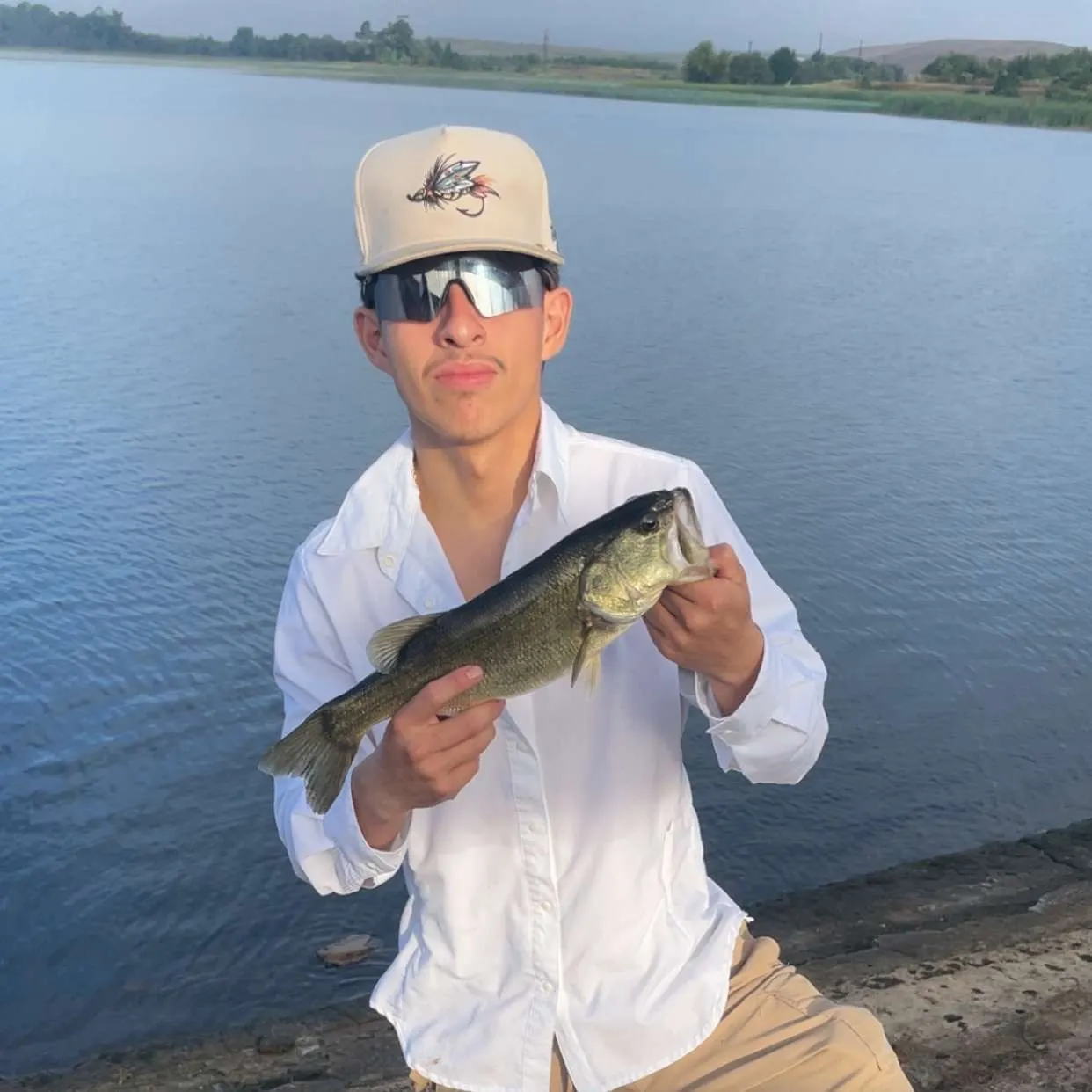 Largemouth bass caught on Fishbrain