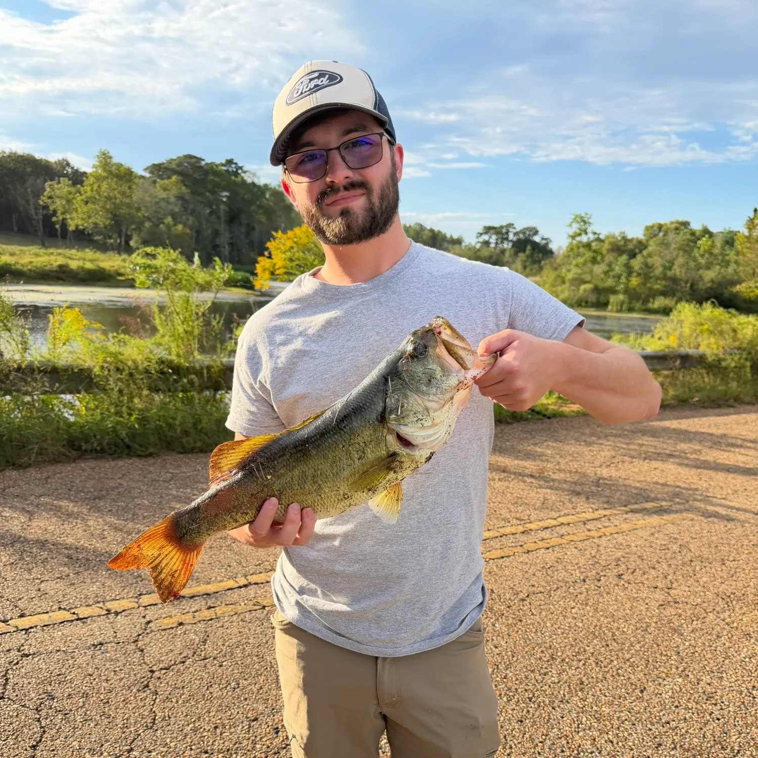 Largemouth bass caught on Fishbrain