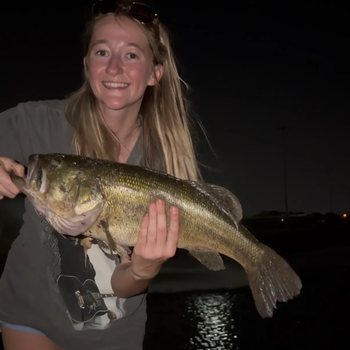 Largemouth bass caught on Fishbrain