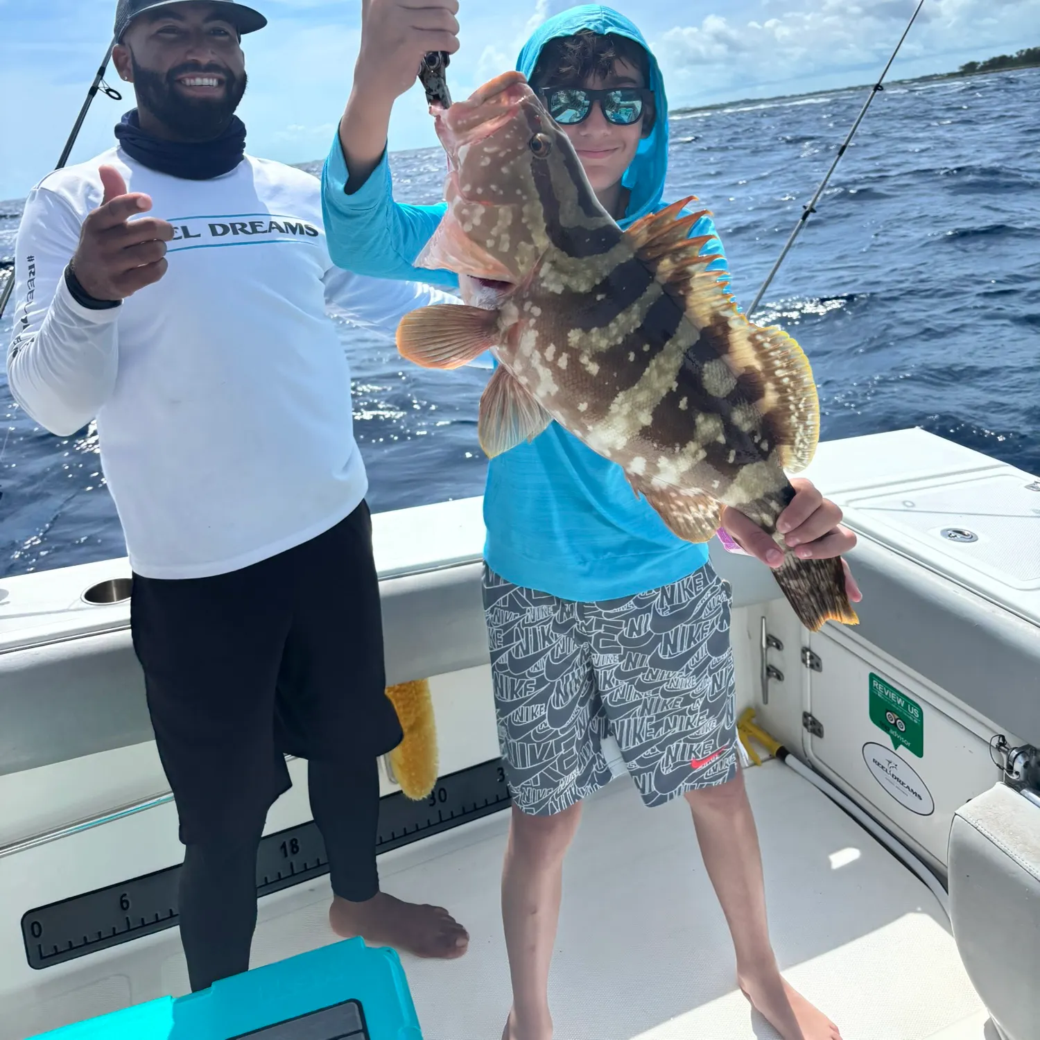 The most recent Yellowfin grouper catches on Fishbrain